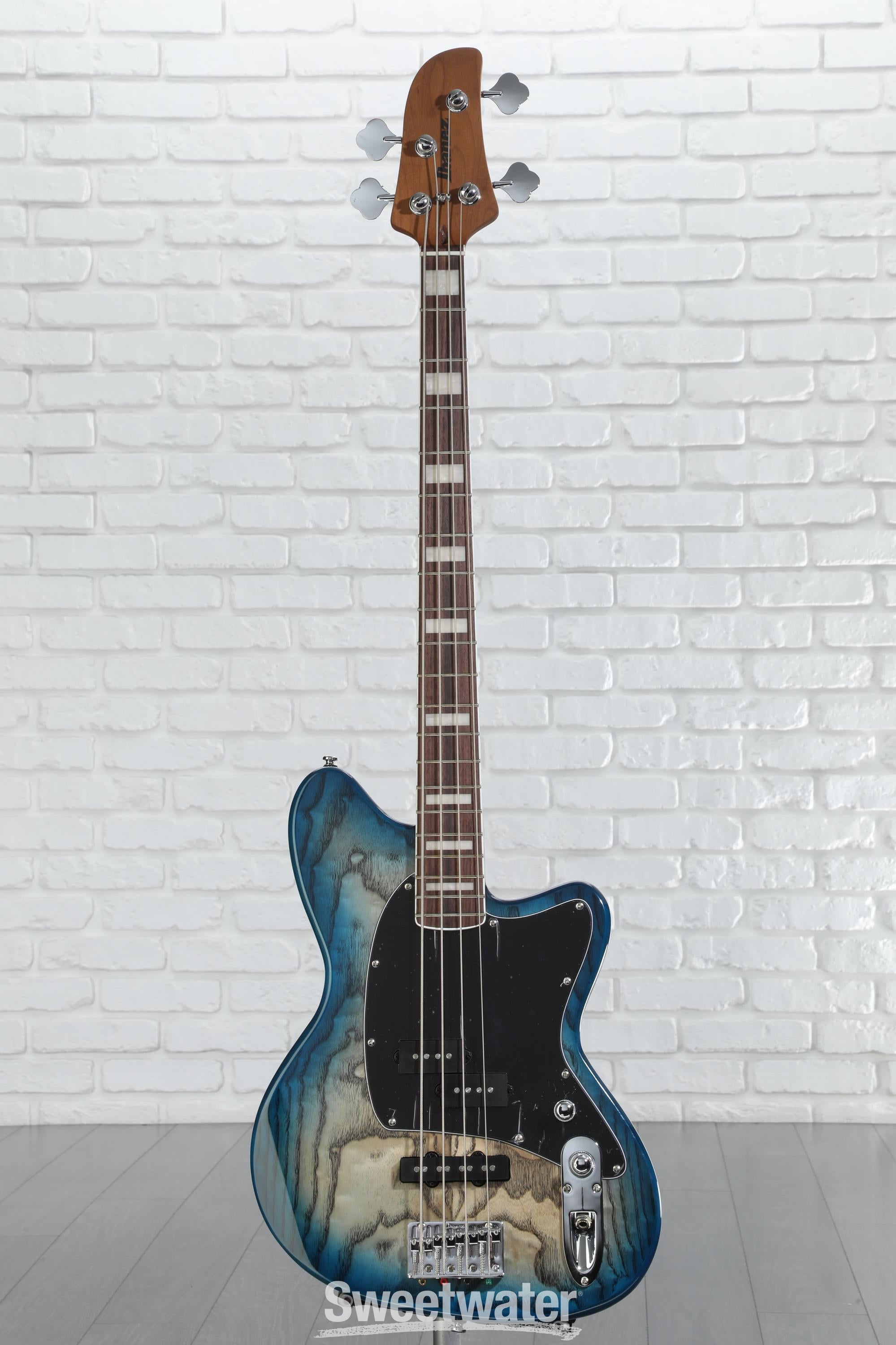 Ibanez Talman Bass Standard - Cosmic Blue Starburst