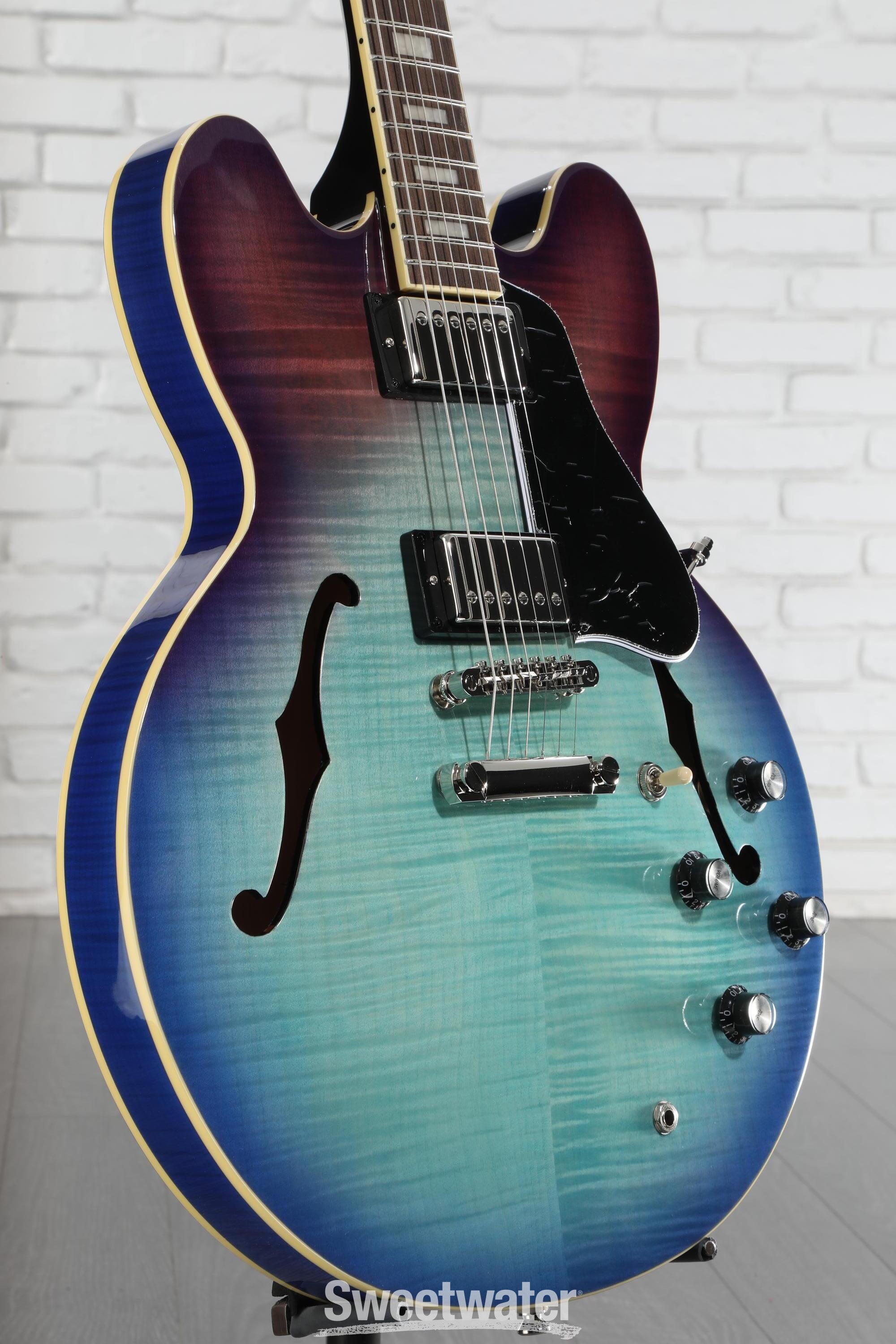 Epiphone ES-335Blueberry Burst 格安です! Epiphone ES-335 Figured - Blueberry Burst – Empire Music