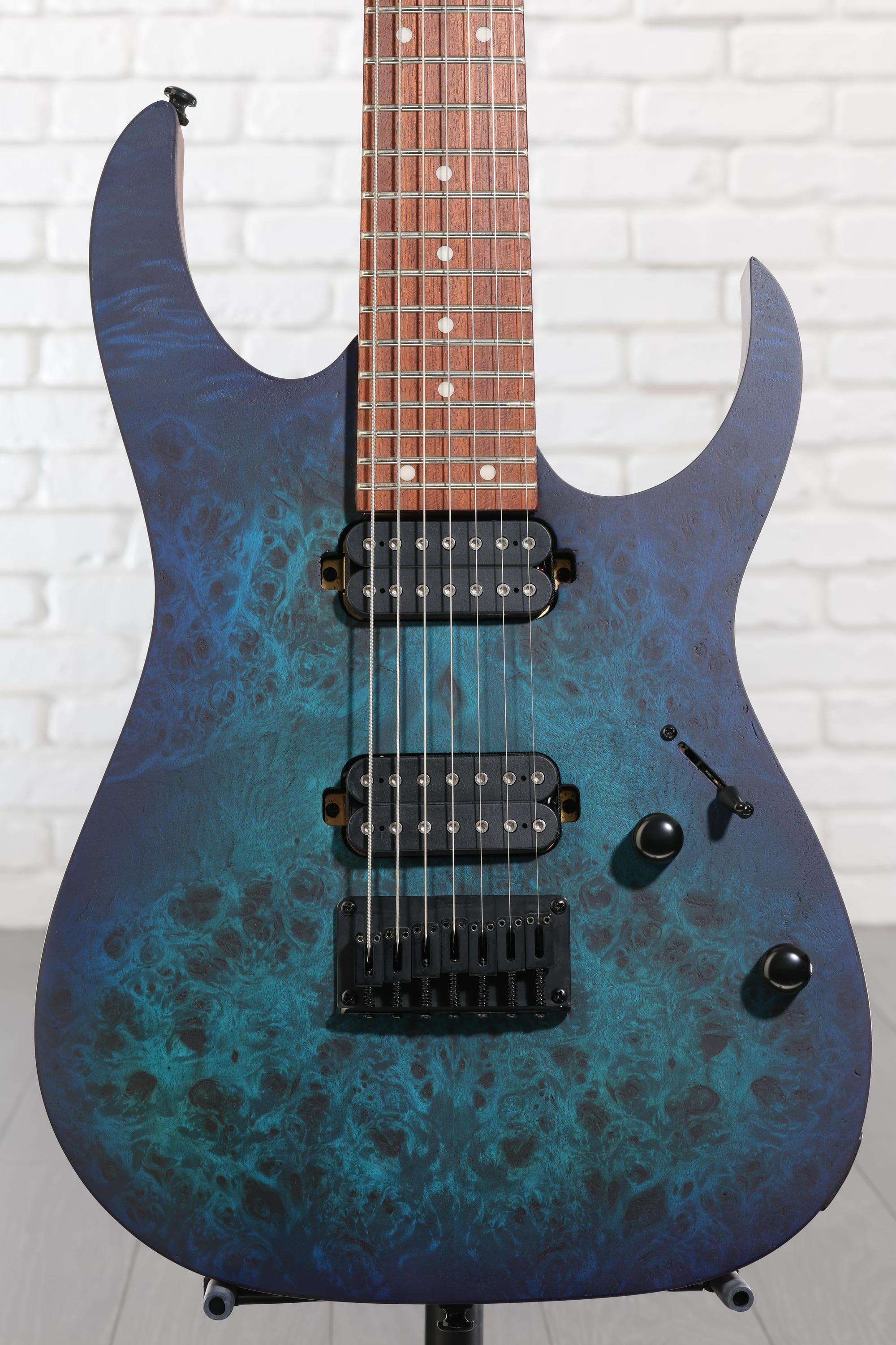 Ibanez RG7421PB Electric Guitar - Sapphire Blue Flat | Sweetwater