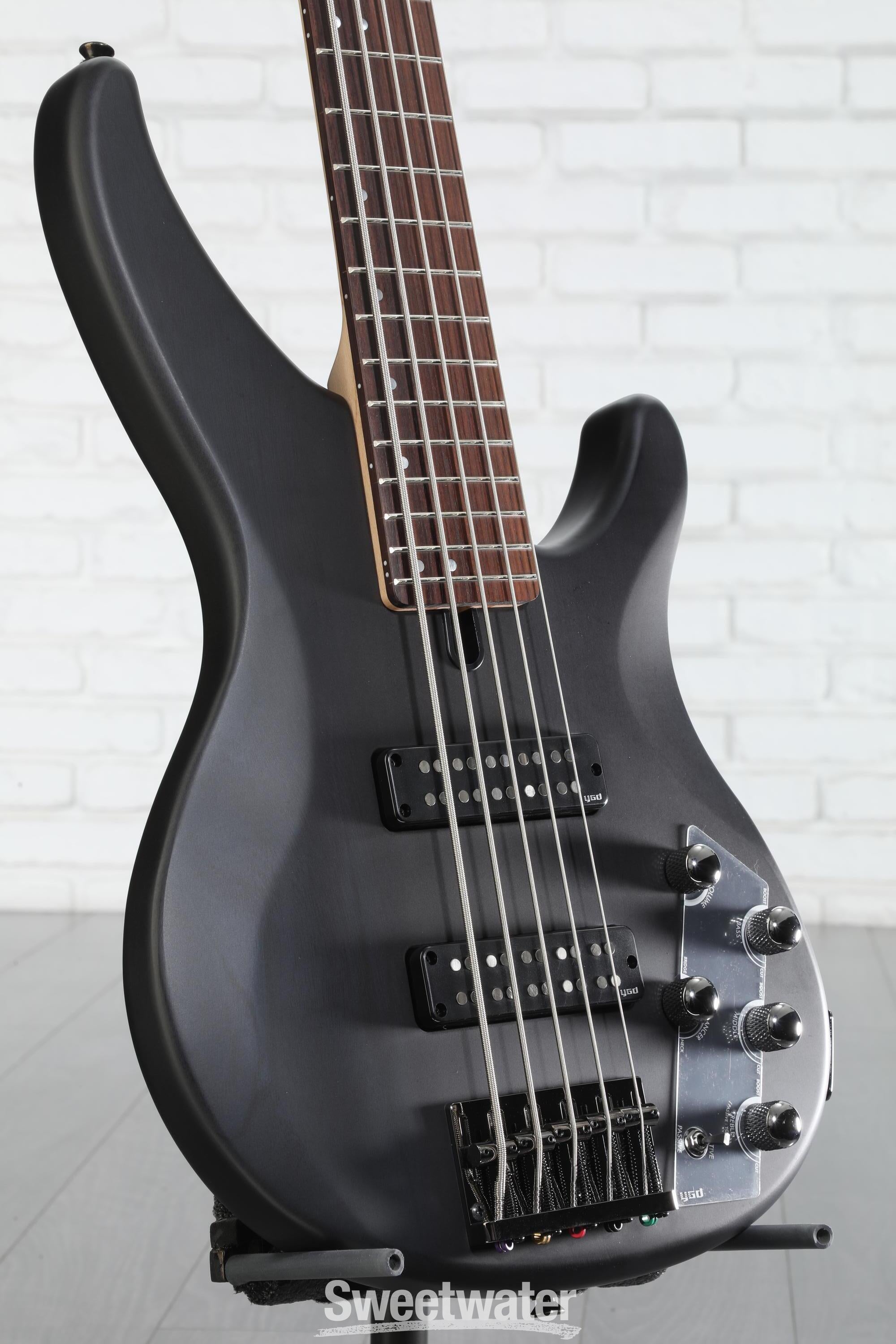 Yamaha TRBX505 5-string Bass Guitar - Translucent Black | Sweetwater