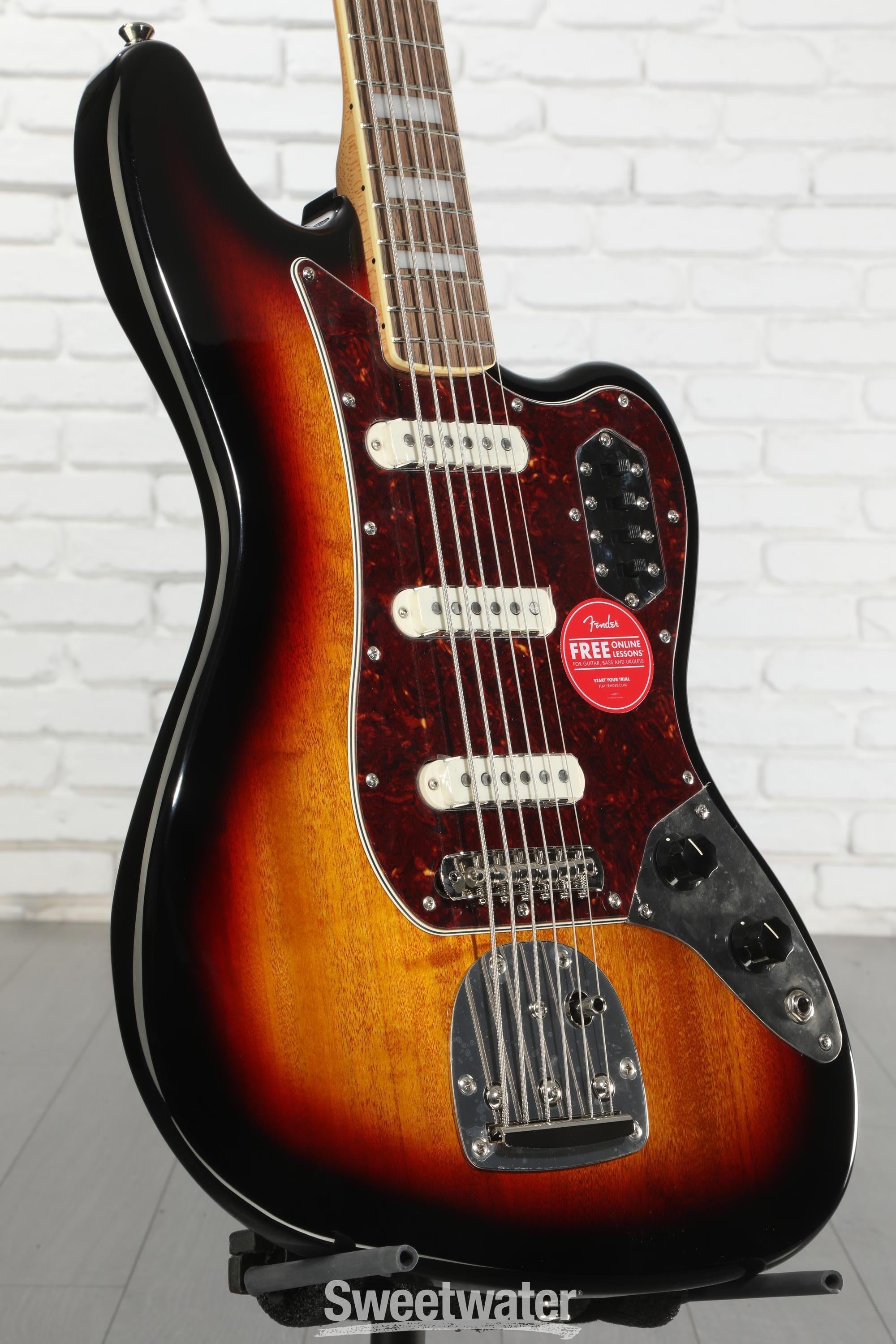 Squier Classic Vibe Bass VI Guitar - 3-tone Sunburst | Sweetwater