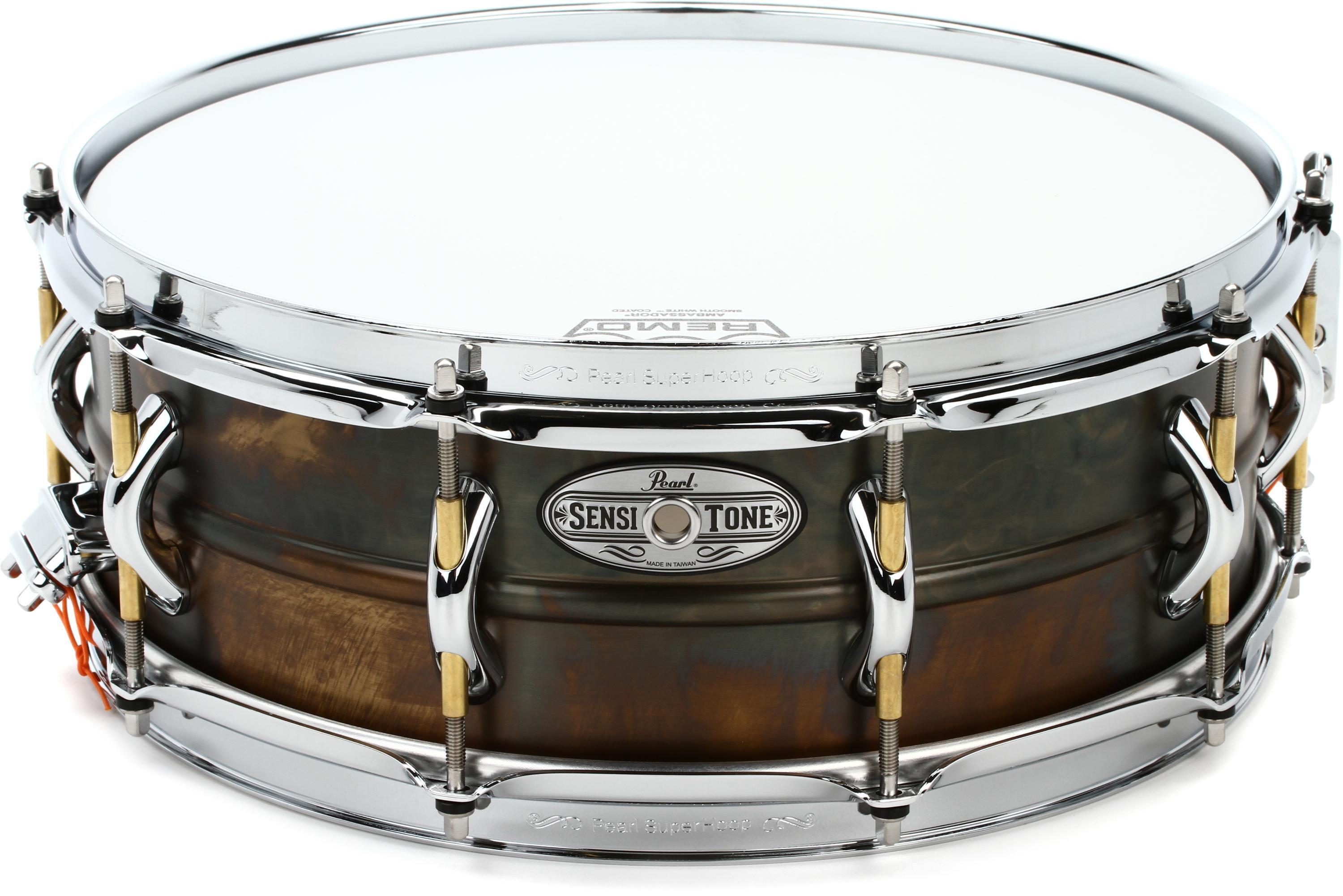 Demo Pearl 14x6.5 SensiTone Premium Patina Brass Snare Drum