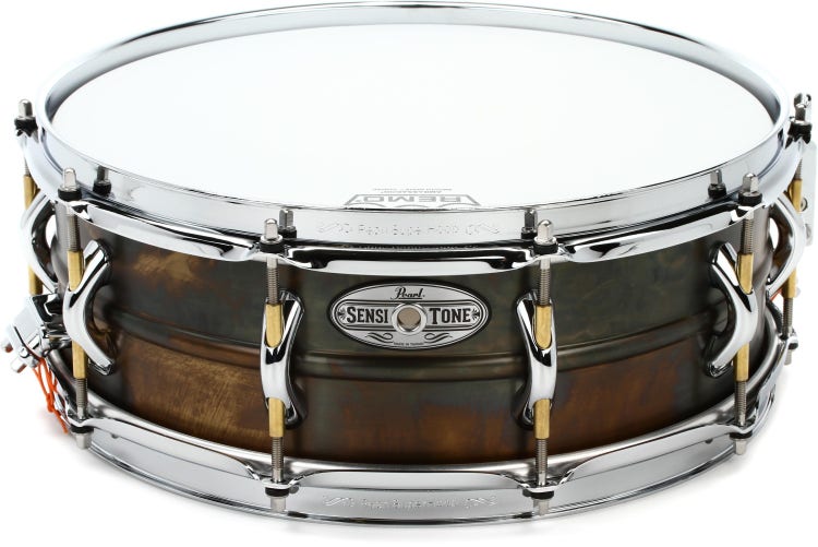 Pearl Sensitone Premium Snare Drum - 14 x 5 inch - Patina Brass
