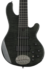 Photo of Lakland Skyline 55-02 Deluxe Bass Guitar - Transparent Black - Sweetwater Exclusive
