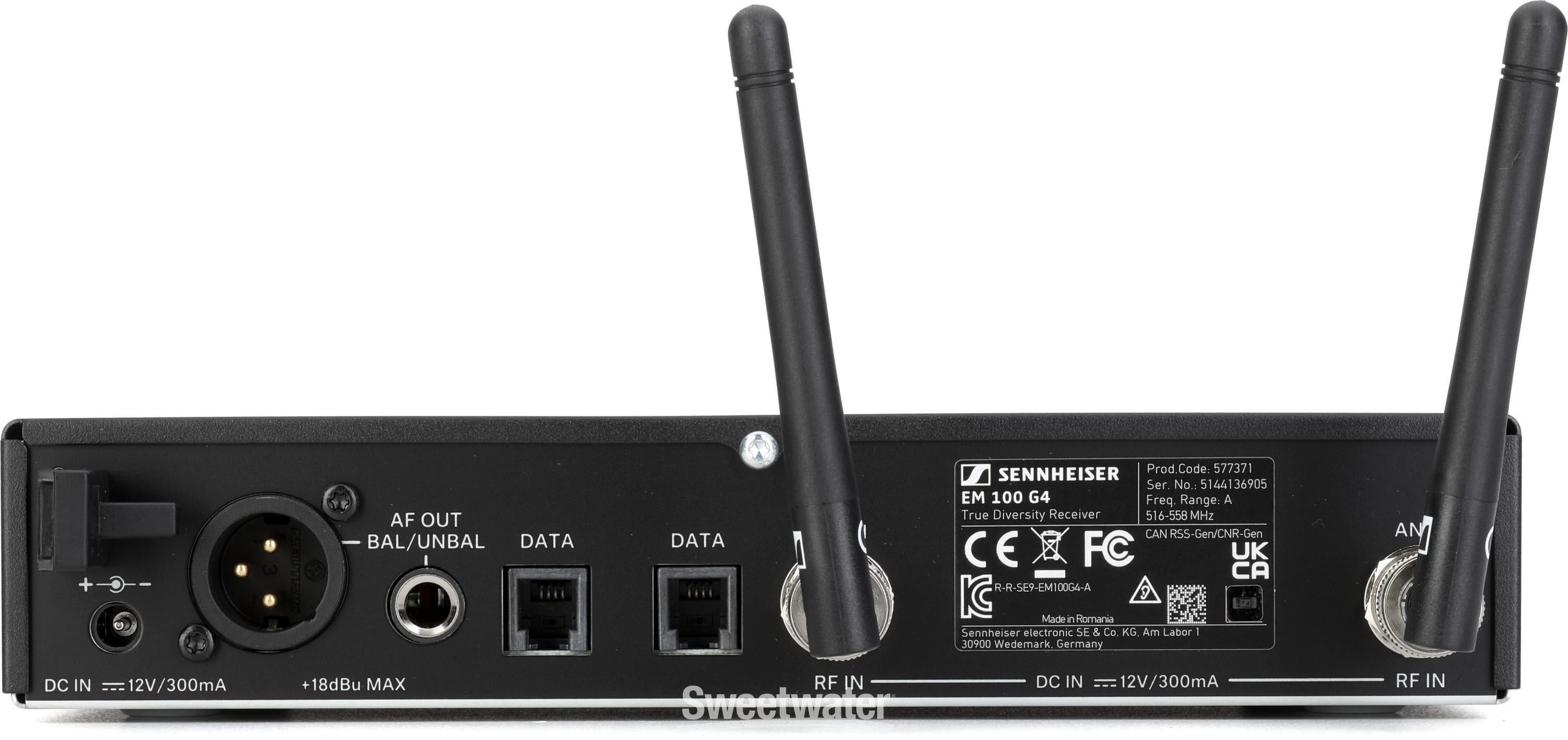 Sennheiser EM 100 G4 Wireless Receiver - A Band | Sweetwater