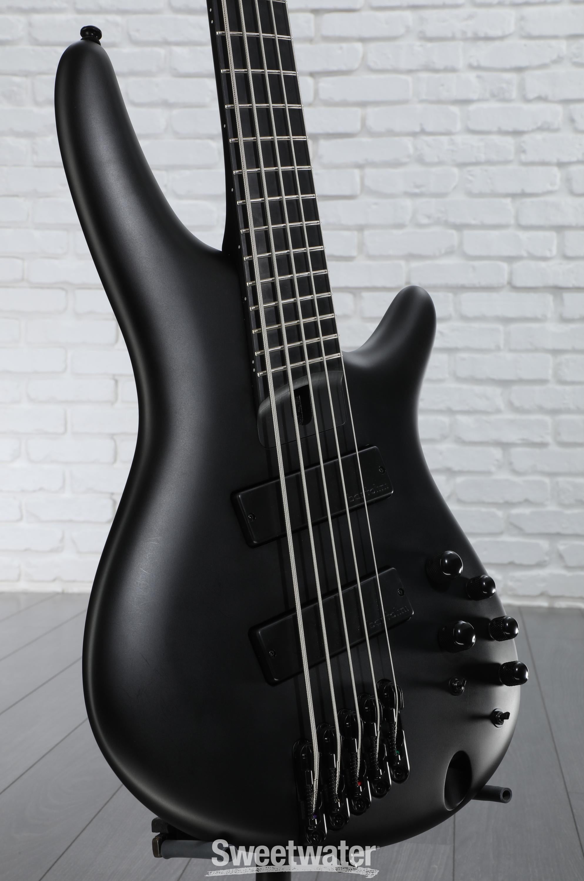 Ibanez Iron Label SRMS625EX - Black Flat | Sweetwater