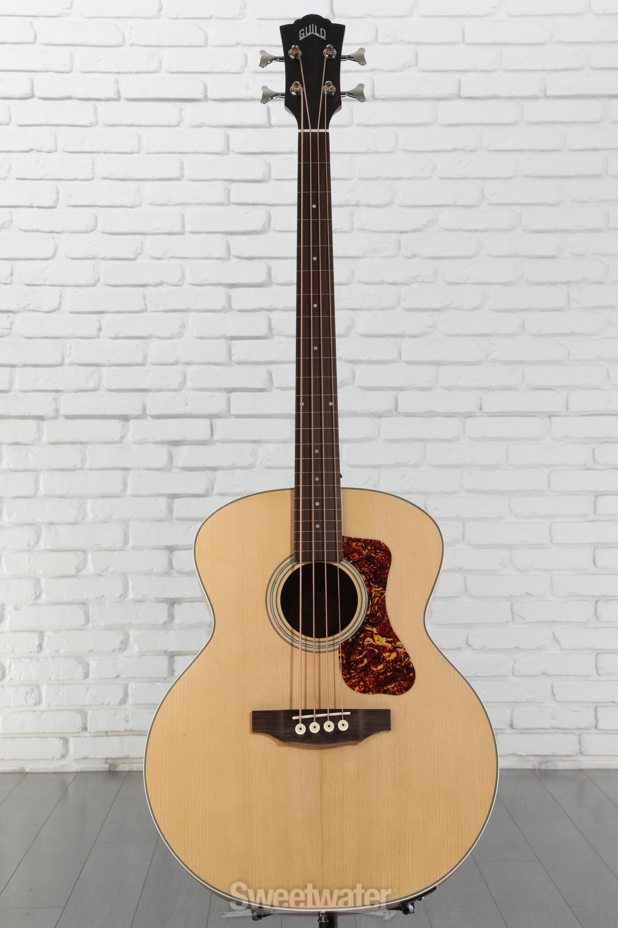 ベース Guild / B-240EF FRETLESS NATURAL Guild B-240EF Fretless Concert Acoustic-electric Bass Guitar
