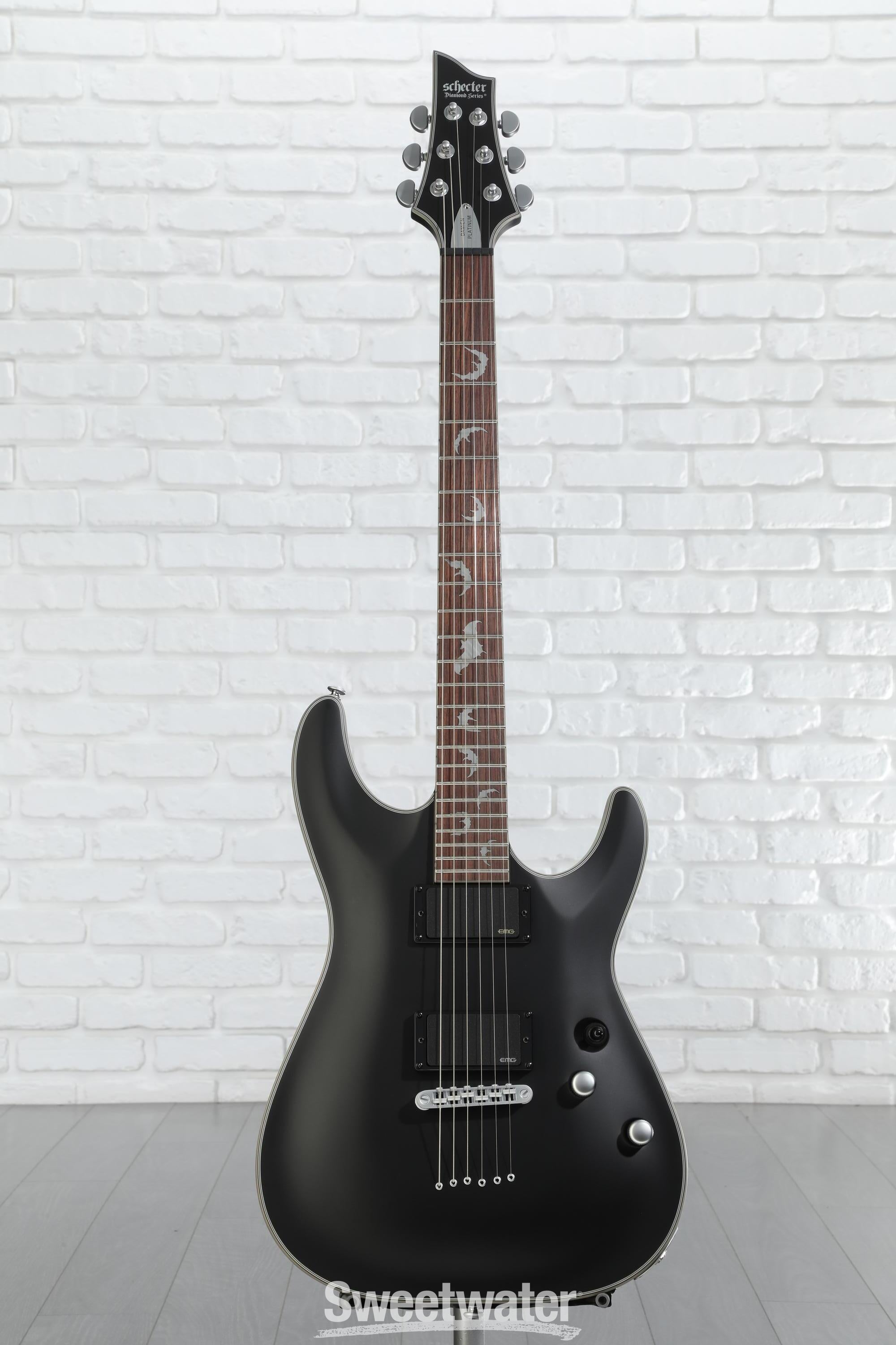 Schecter Damien Platinum 6 Electric Guitar - Satin Black