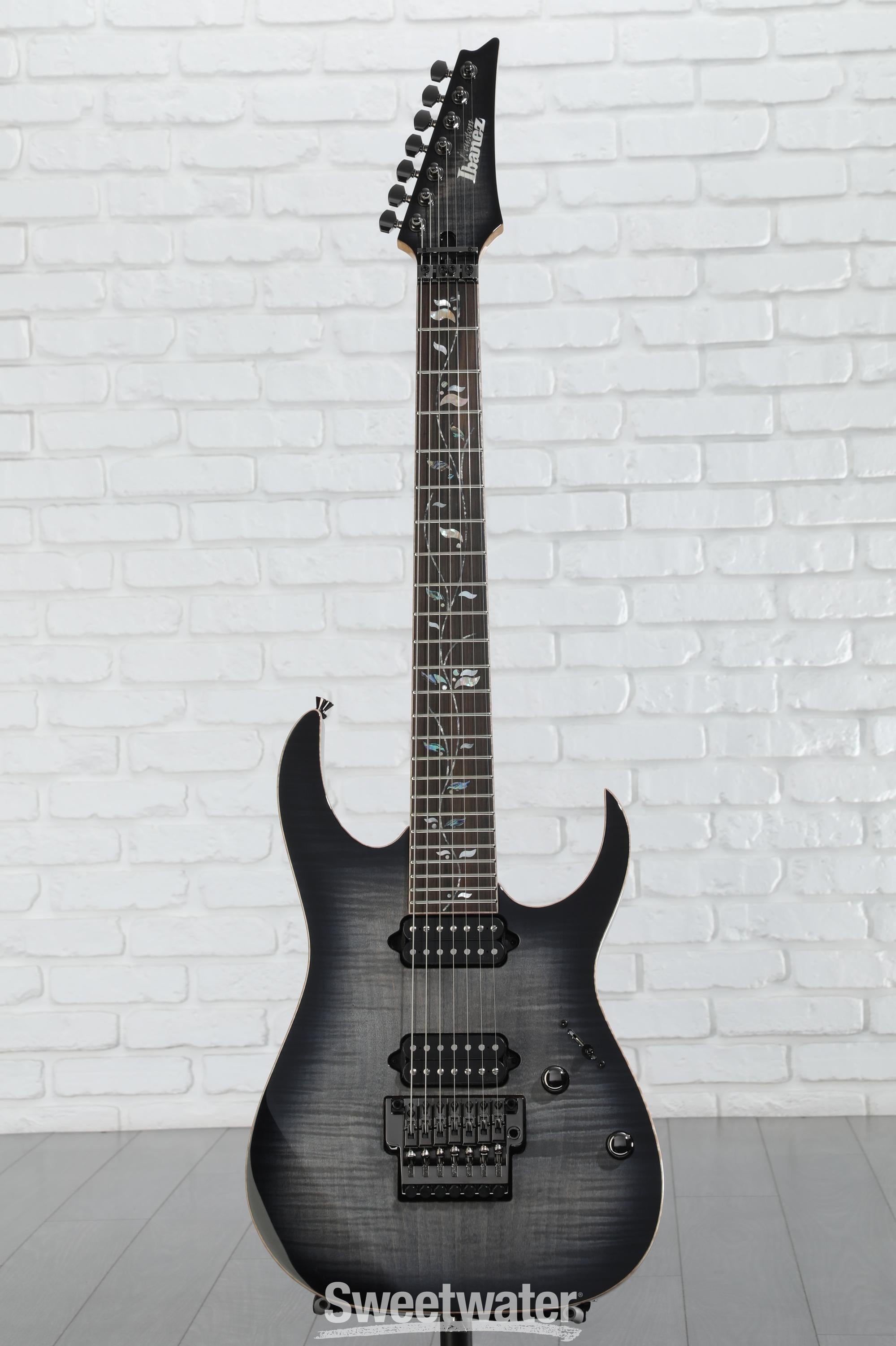 Ibanez J Custom RG8527 7-string Electric Guitar - Black Rutile