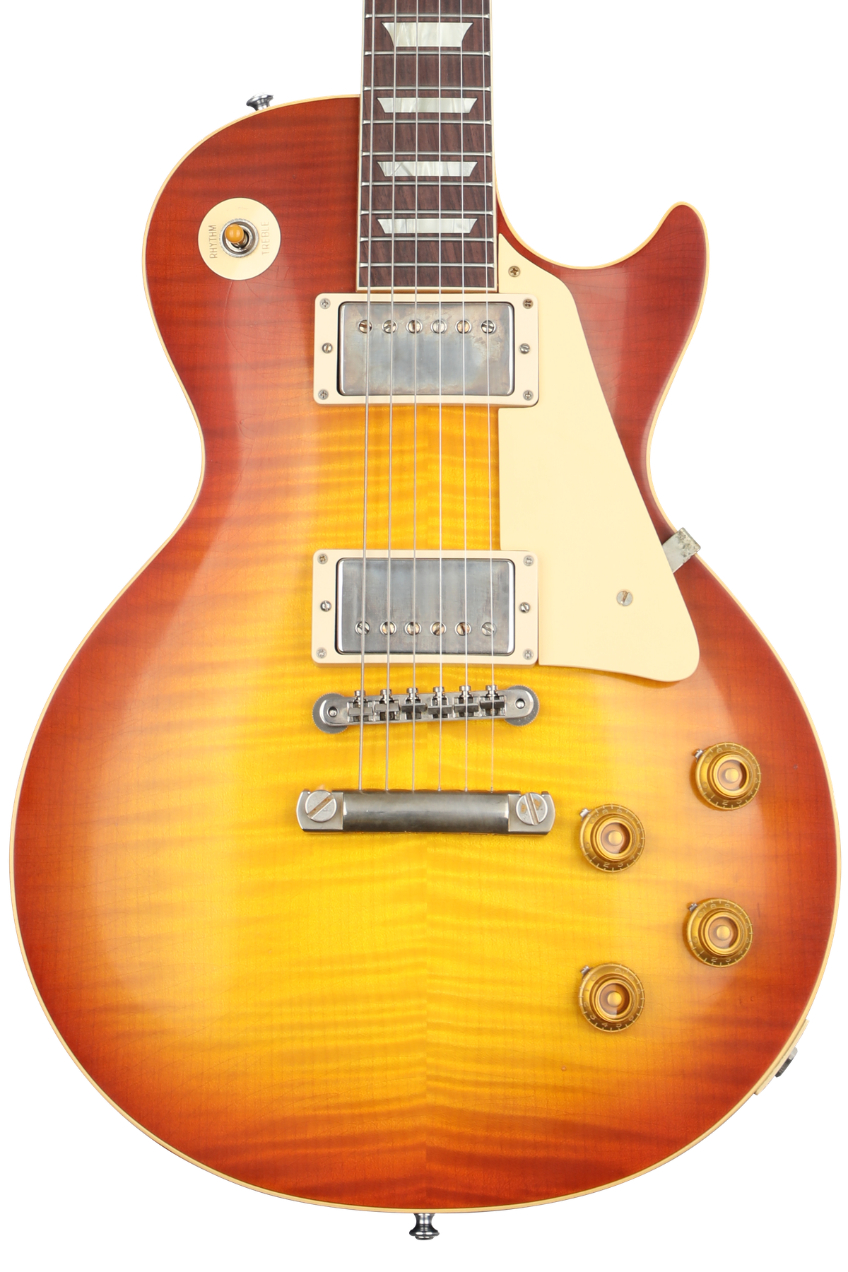 Gibson Custom 1958 Les Paul Standard Reissue Electric Guitar - Washed Cherry Sunburst, Murphy Lab Ultra Light Aged