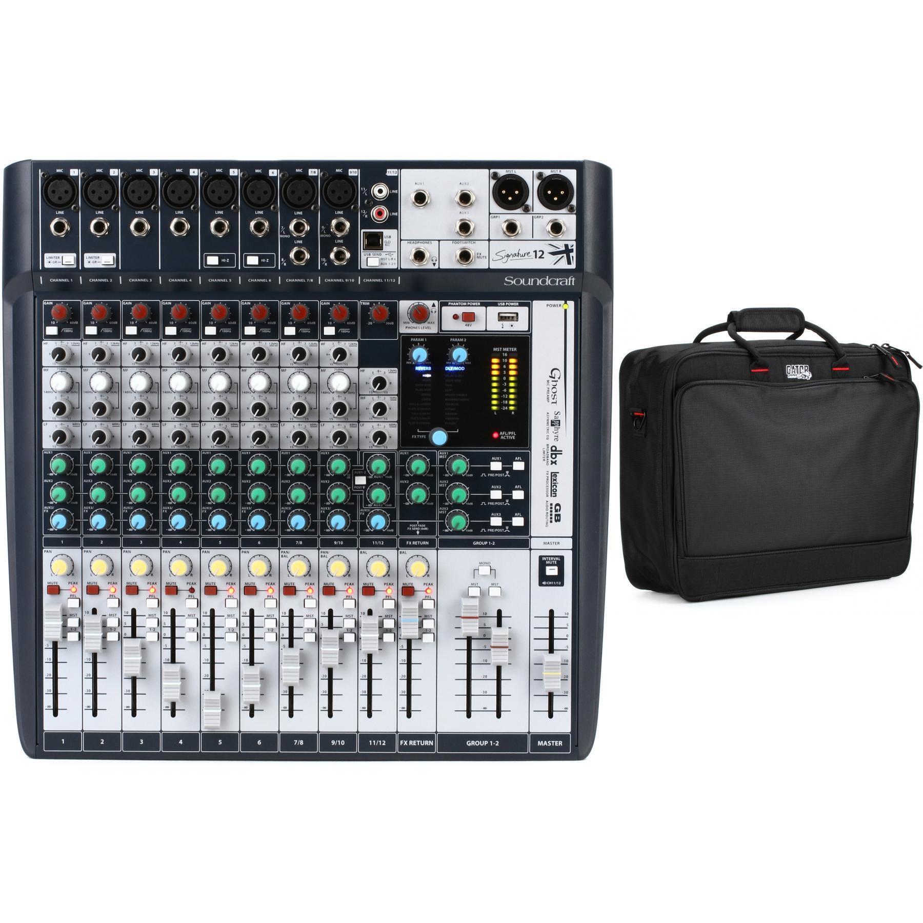 Soundcraft Signature 12 Mixer and Bag Bundle