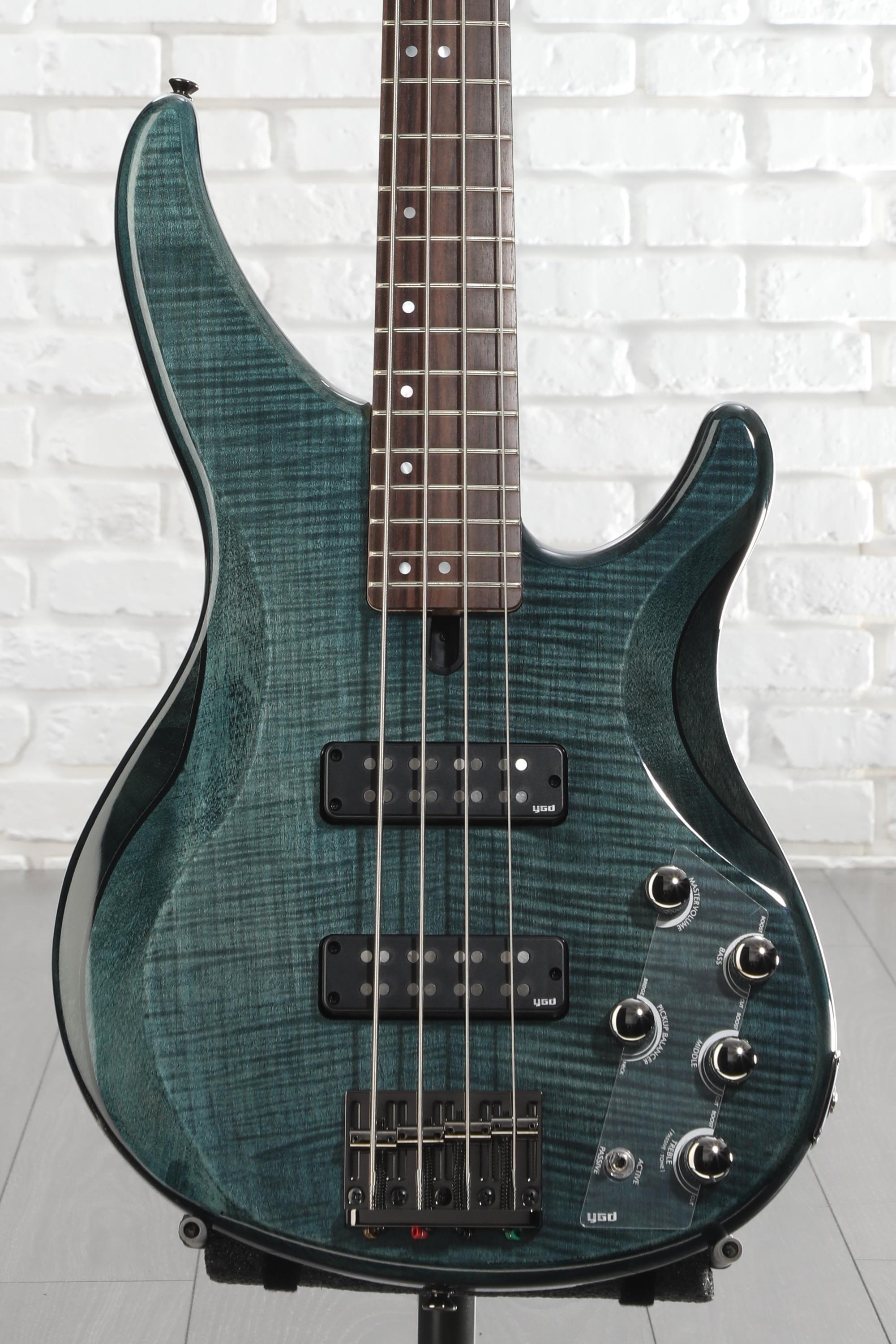 Yamaha TRBX604FM 4-string Bass Guitar - Indigo Blue | Sweetwater