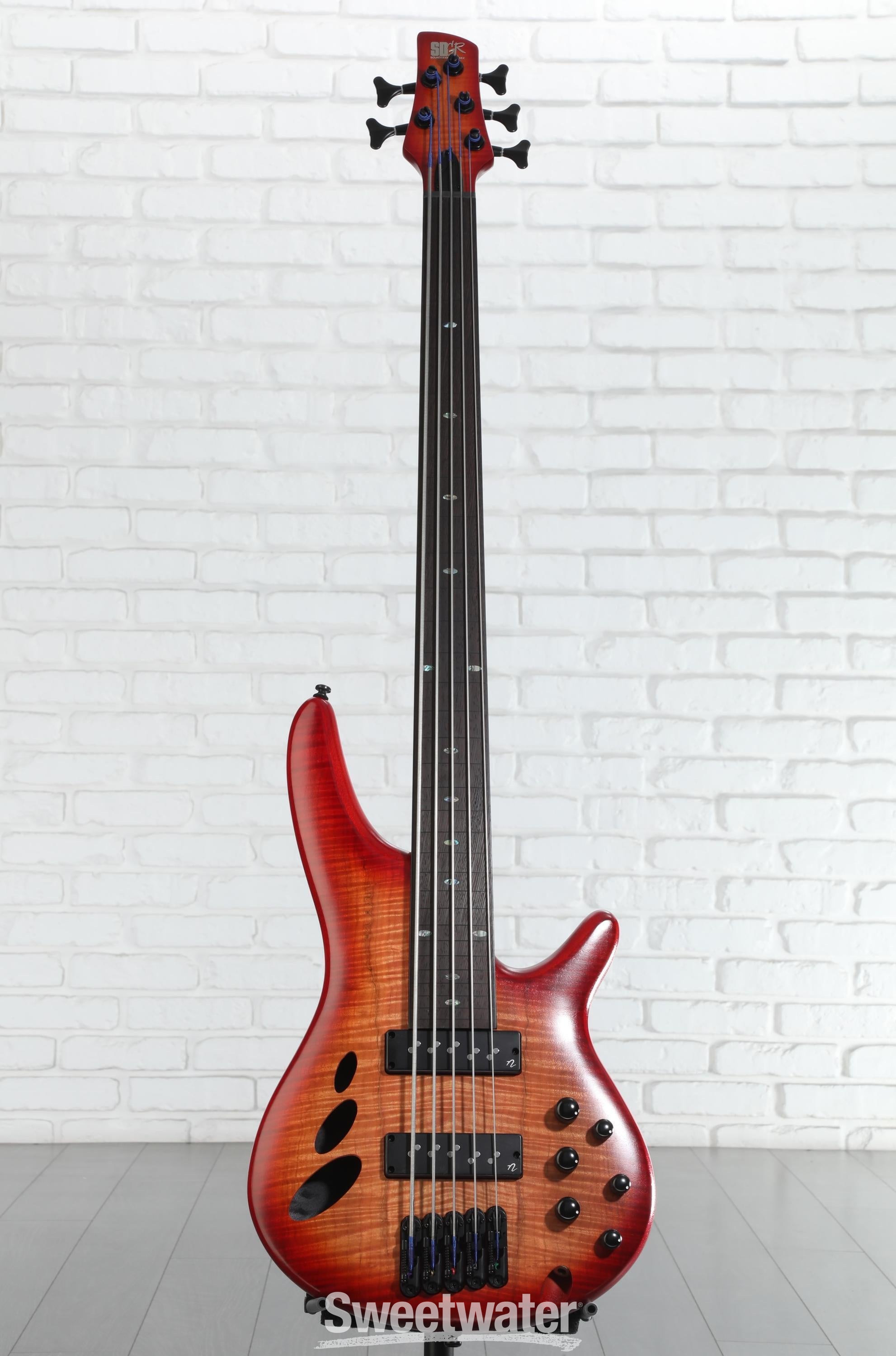 Ibanez SR Bass Workshop Fretless 5-string Electric Bass - Brown