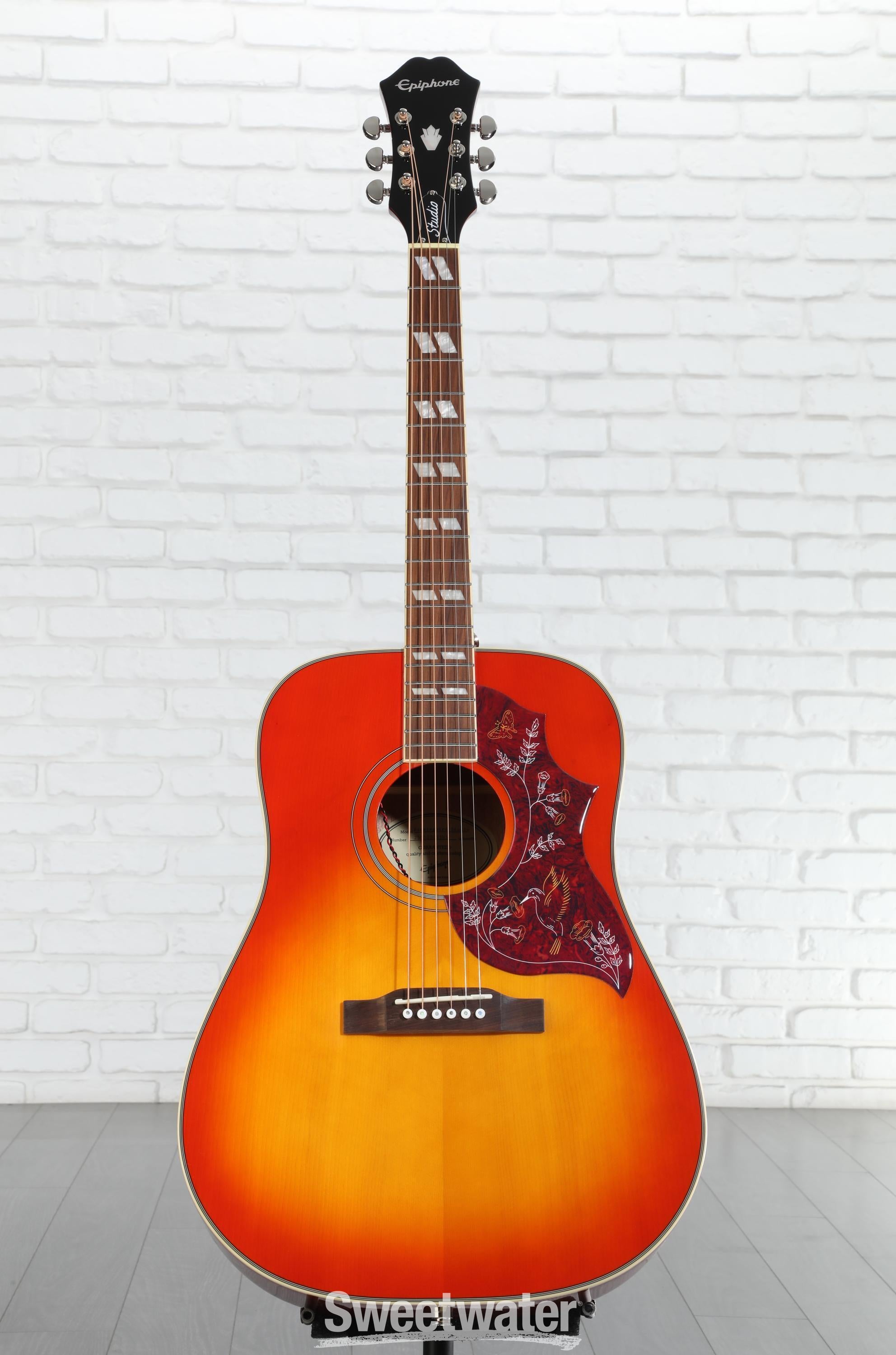 Epiphone Hummingbird Studio Acoustic-Electric Guitar - Faded