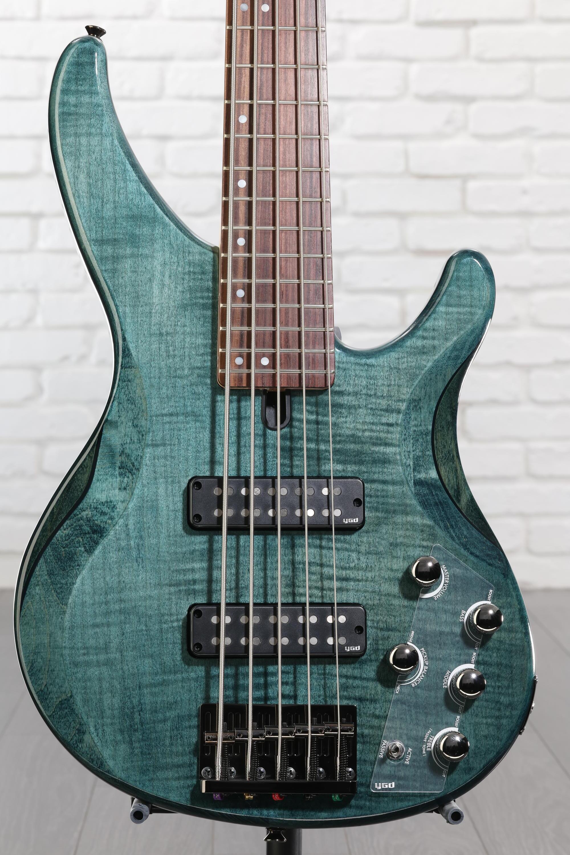 Yamaha TRBX605FM 5-string Bass Guitar - Indigo Blue | Sweetwater