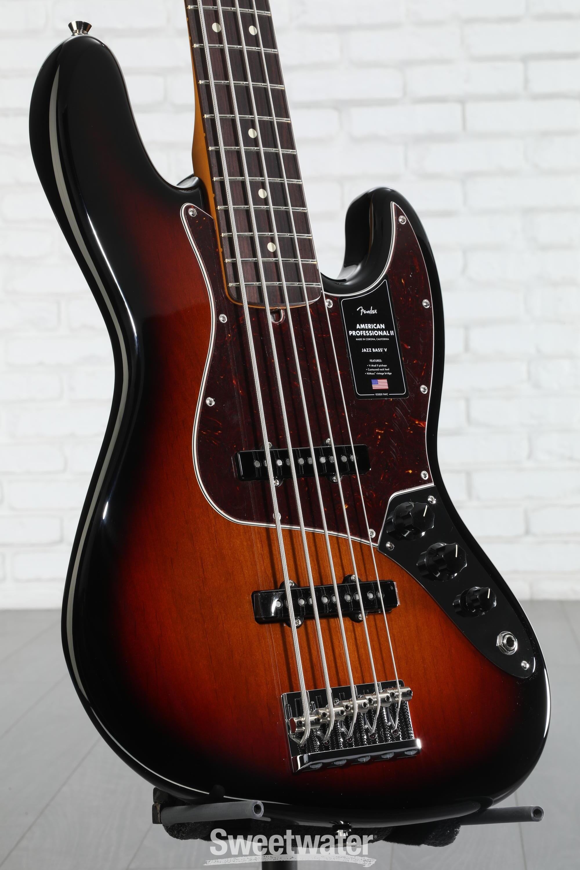 ベース Fender American Professional Jazz Bass V Fender American Professional II Jazz Bass® V - Roasted Pine - The