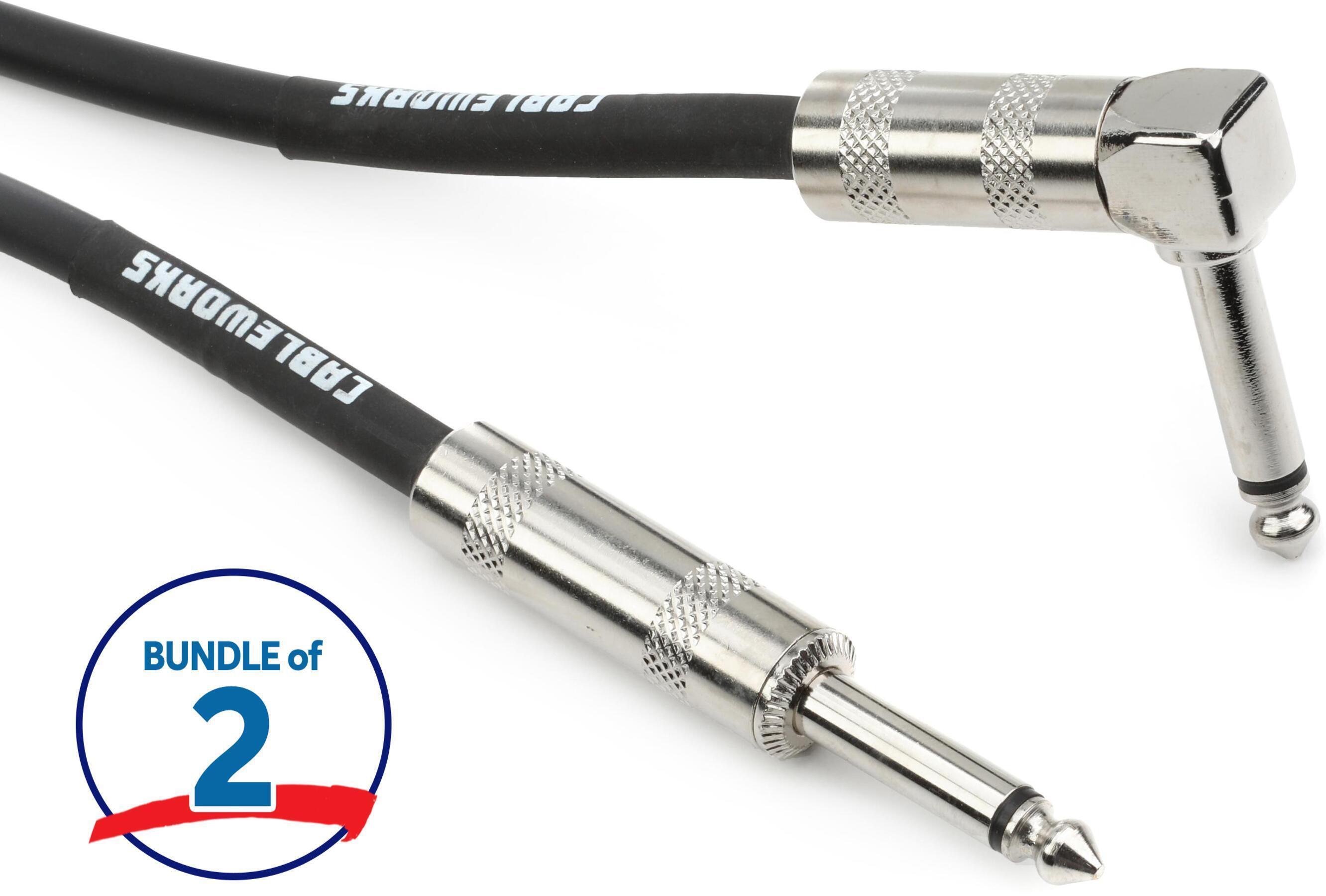Photo of Gator Cableworks Backline Series Instrument Cable - 5 foot (2-pack)