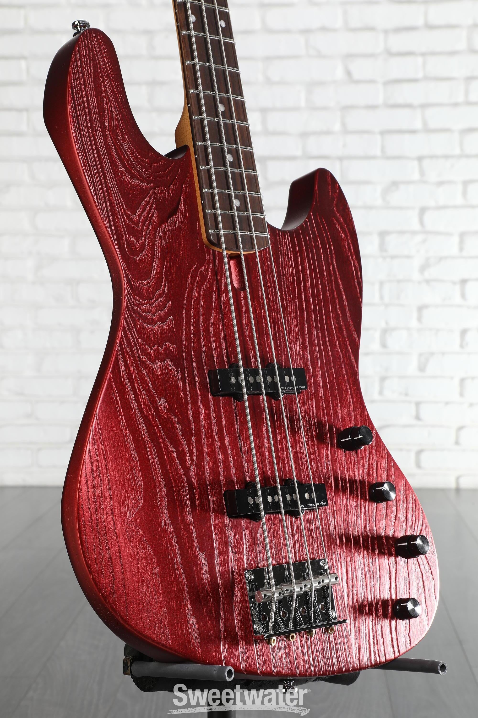 Photo of Sire Marcus Miller V6 4-string Bass Guitar - Candy Apple Red