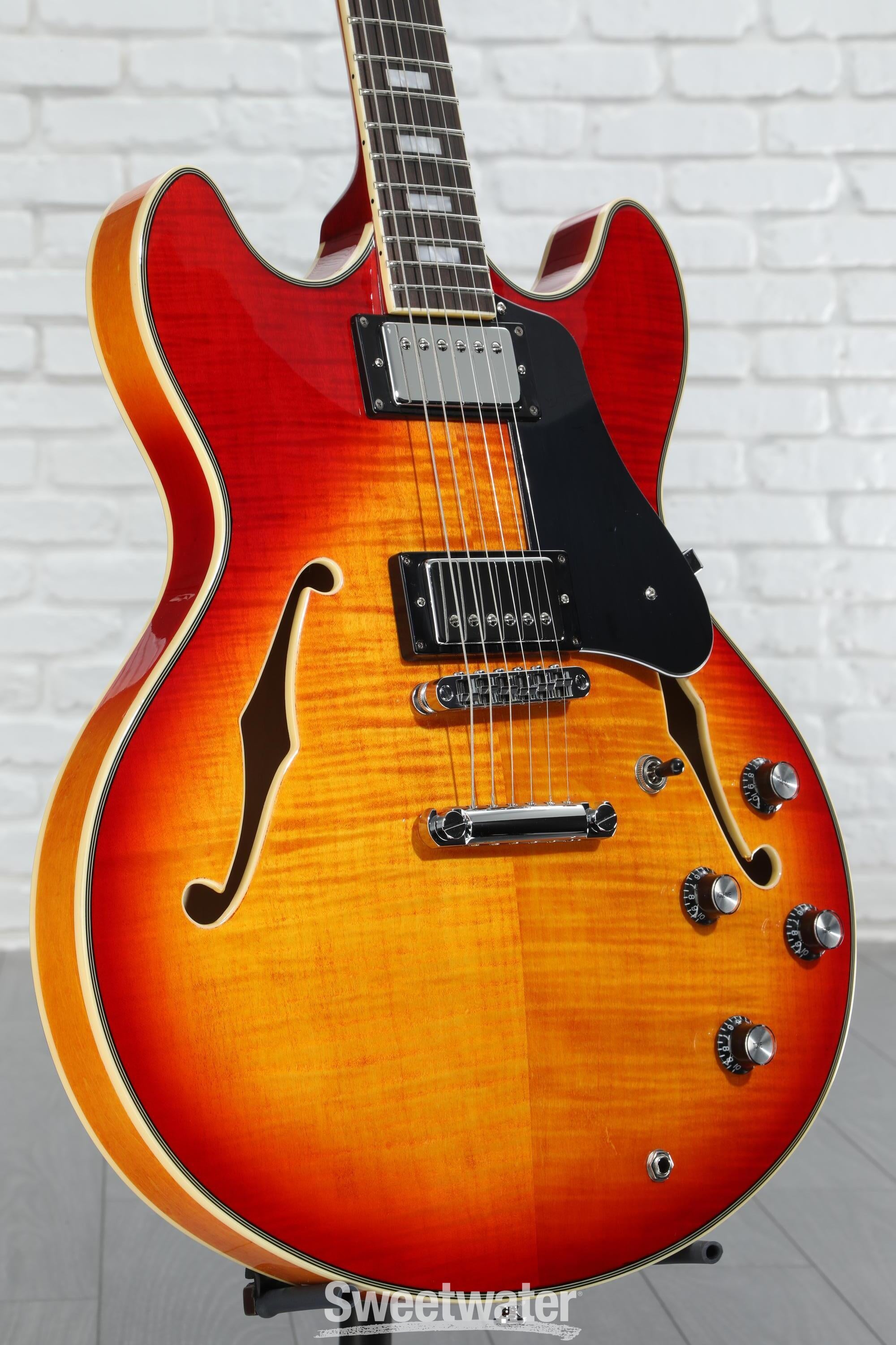 Sire Larry Carlton H7 Semi-hollow Electric Guitar - Cherry