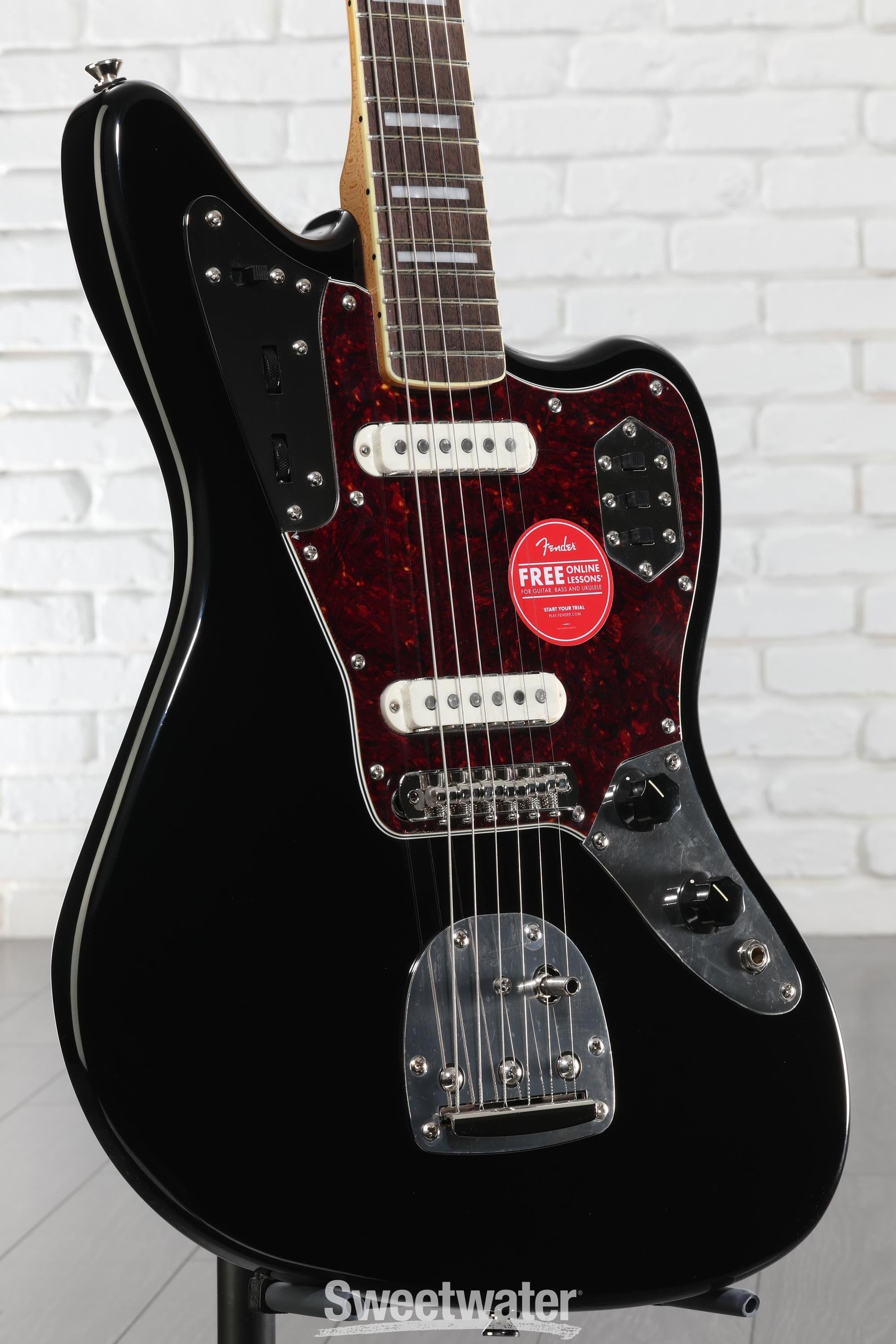 美品　SQUIER Classic Vibe '70s Jaguar Black Squier Classic Vibe '70s Jaguar - Black Reviews | Sweetwater