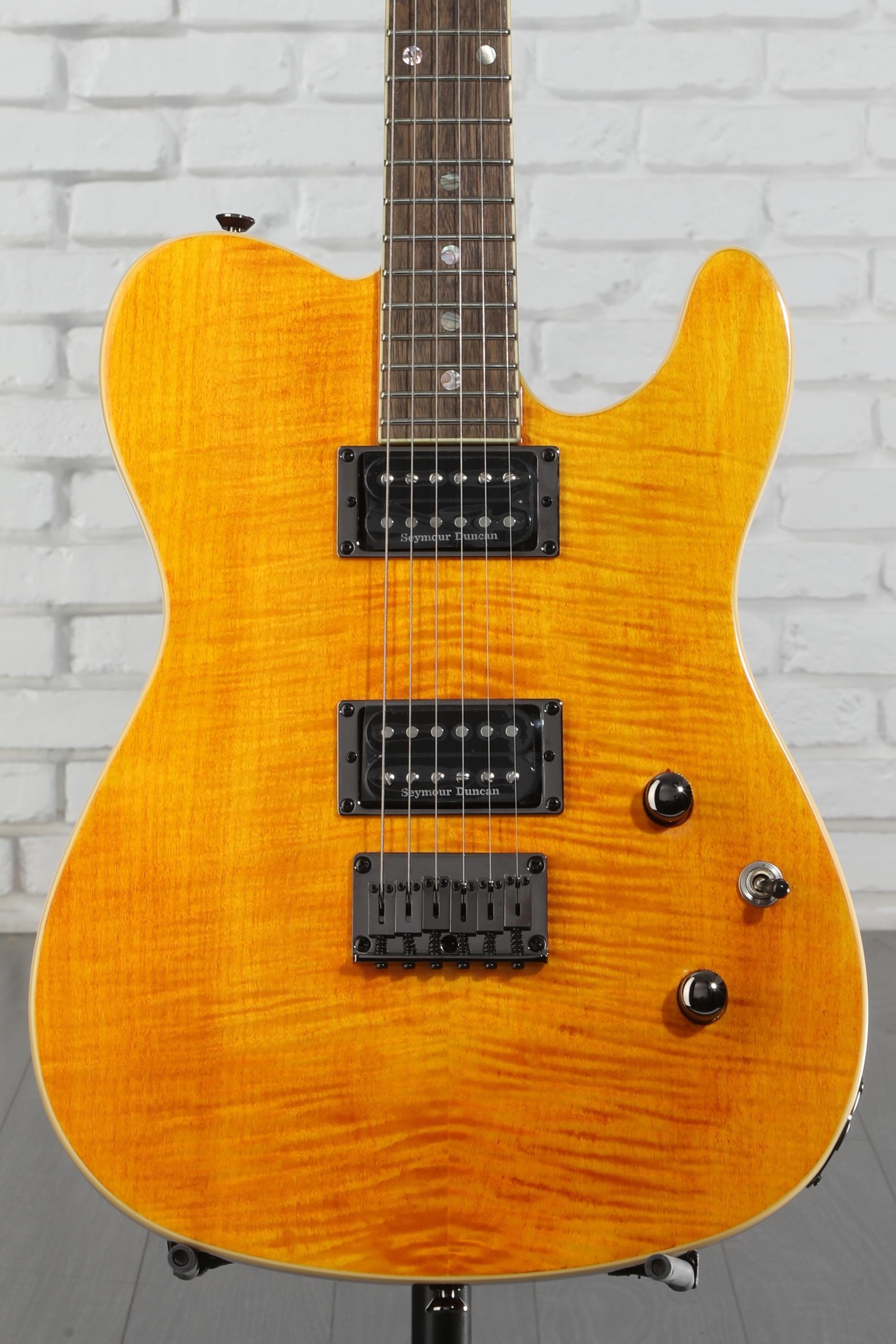 Fender Custom Telecaster FMT HH アンバー Fender Special Edition Custom Telecaster FMT HH - Amber
