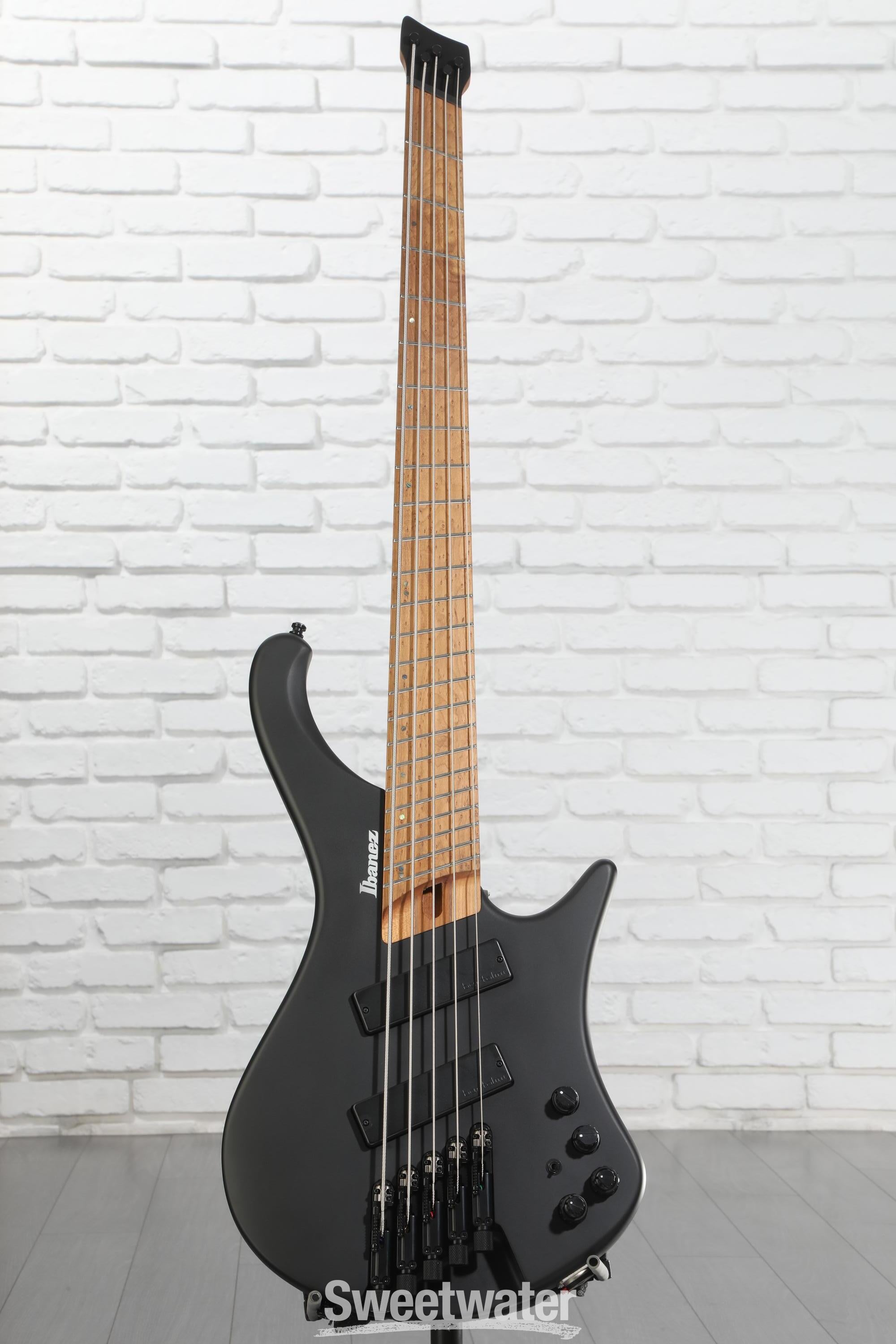 Ibanez Bass Workshop EHB1005MS Bass Guitar - Black Flat | Sweetwater