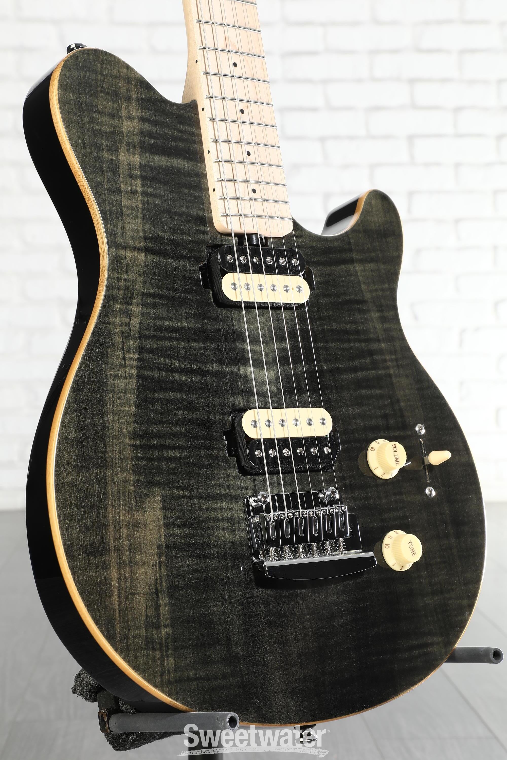 Sterling By Music Man Axis Flame Maple Electric Guitar - Trans