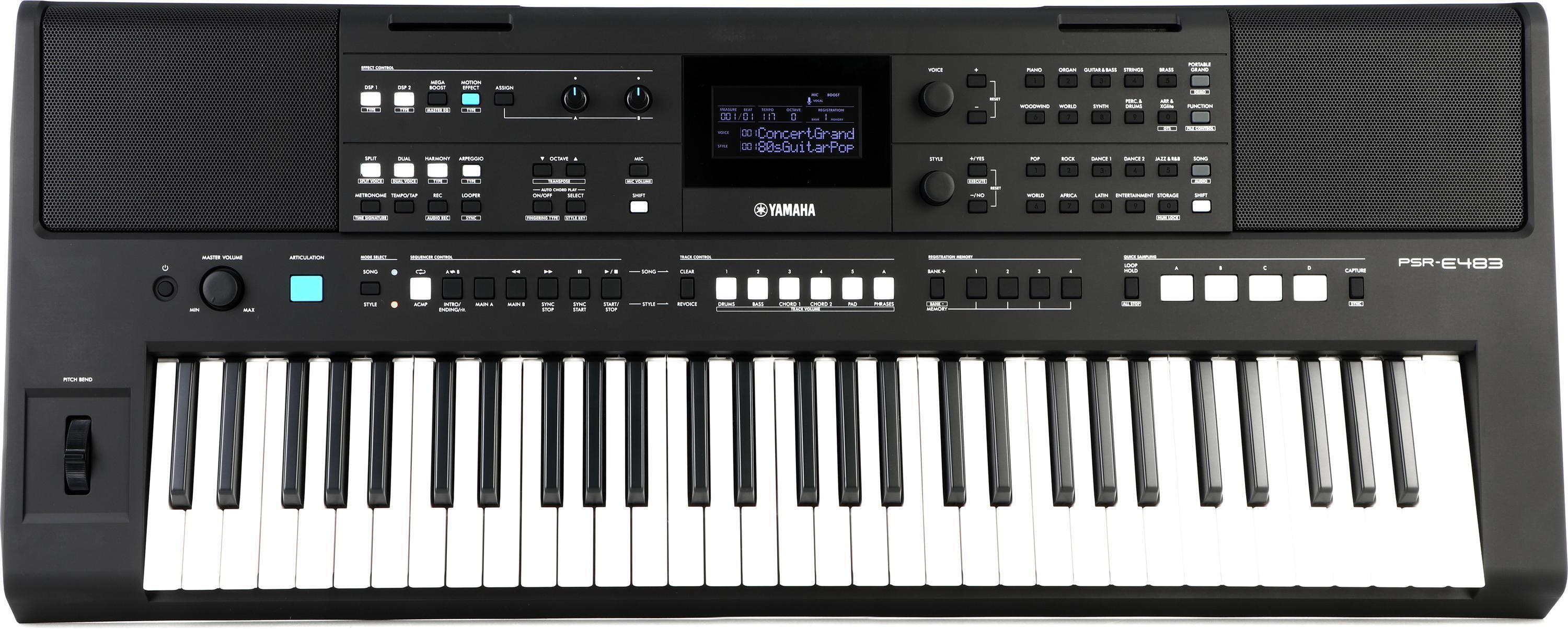 Photo of Yamaha PSR-E483 61-key Portable Keyboard