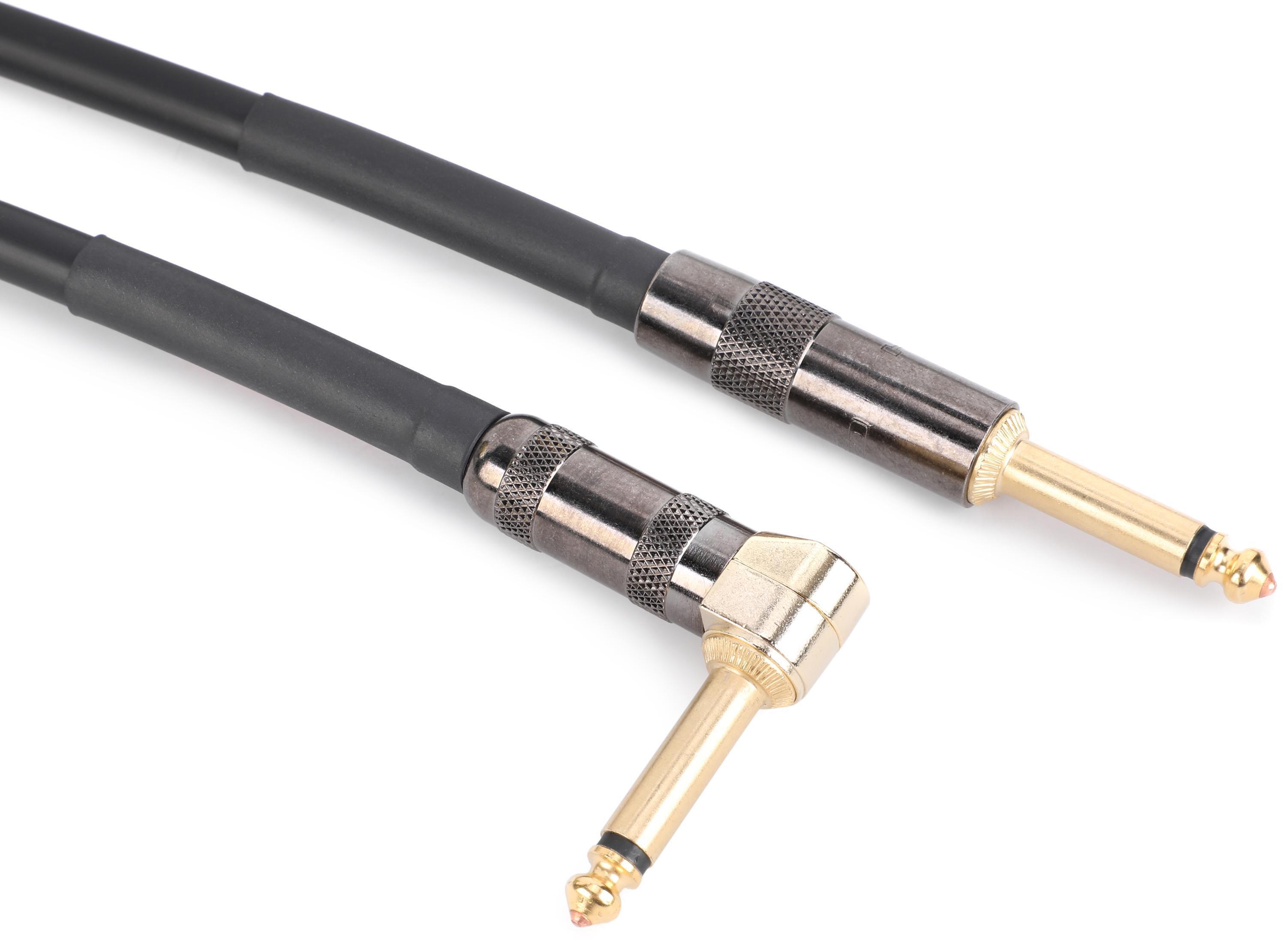 Photo of Mogami Overdrive Guitar R Cable - 1/4-inch TS to Right Angle 1/4-inch TS Cable - 12 foot
