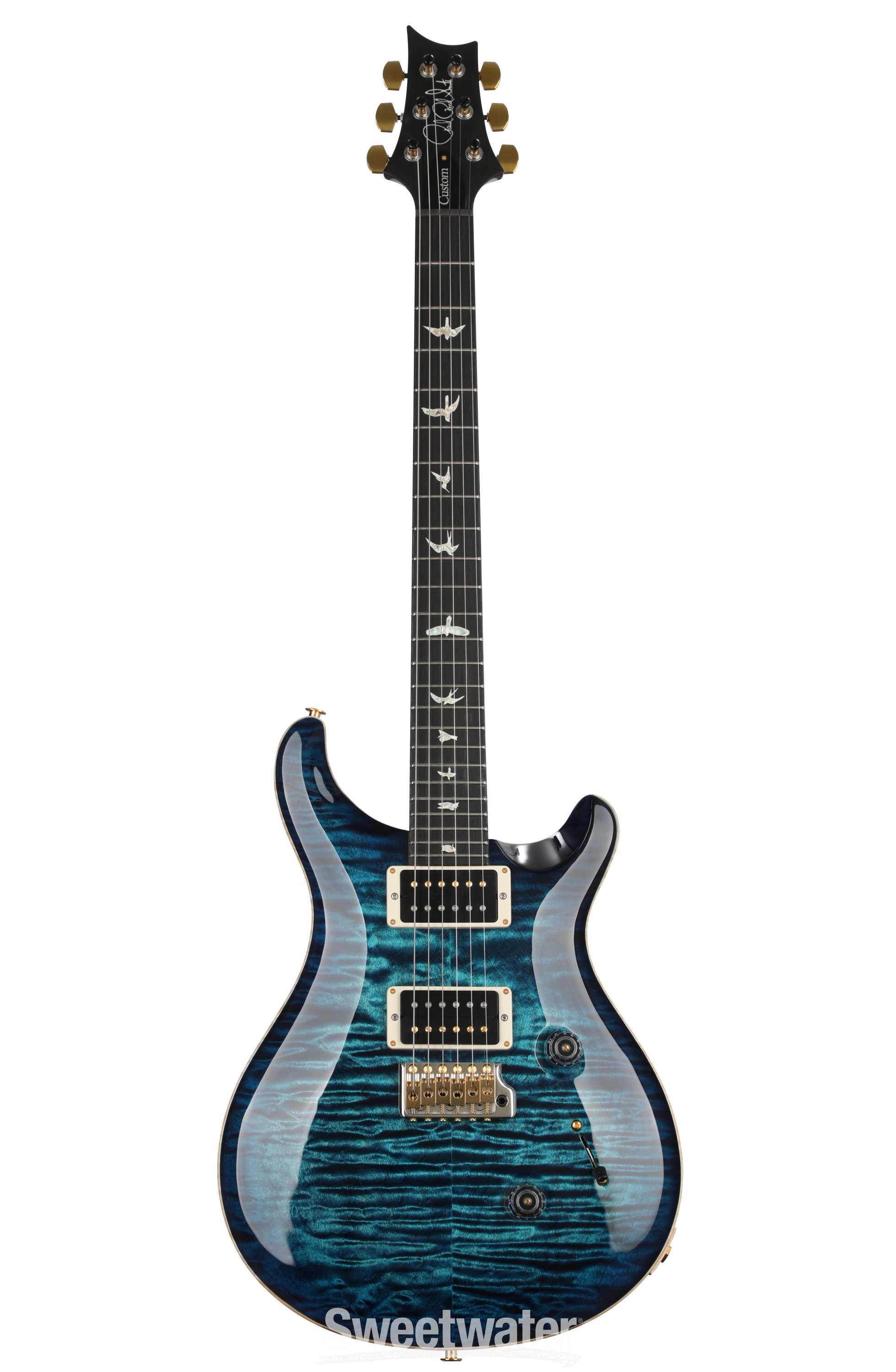 2022 PRS Custom 24 Piezo (Demo) Cobalt Blue Hybrid Package