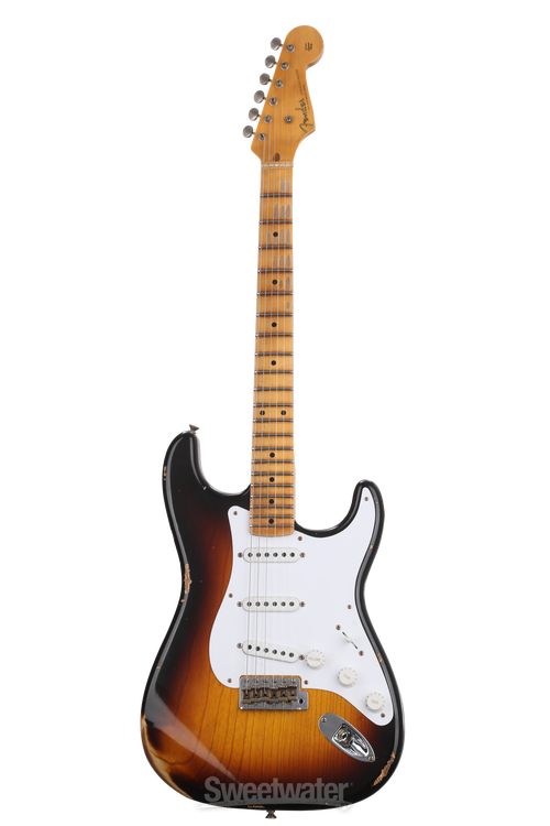 Fender Custom Shop LTD 70th-anniversary '54 Stratocaster Relic Electric  Guitar - 2-tone Sunburst