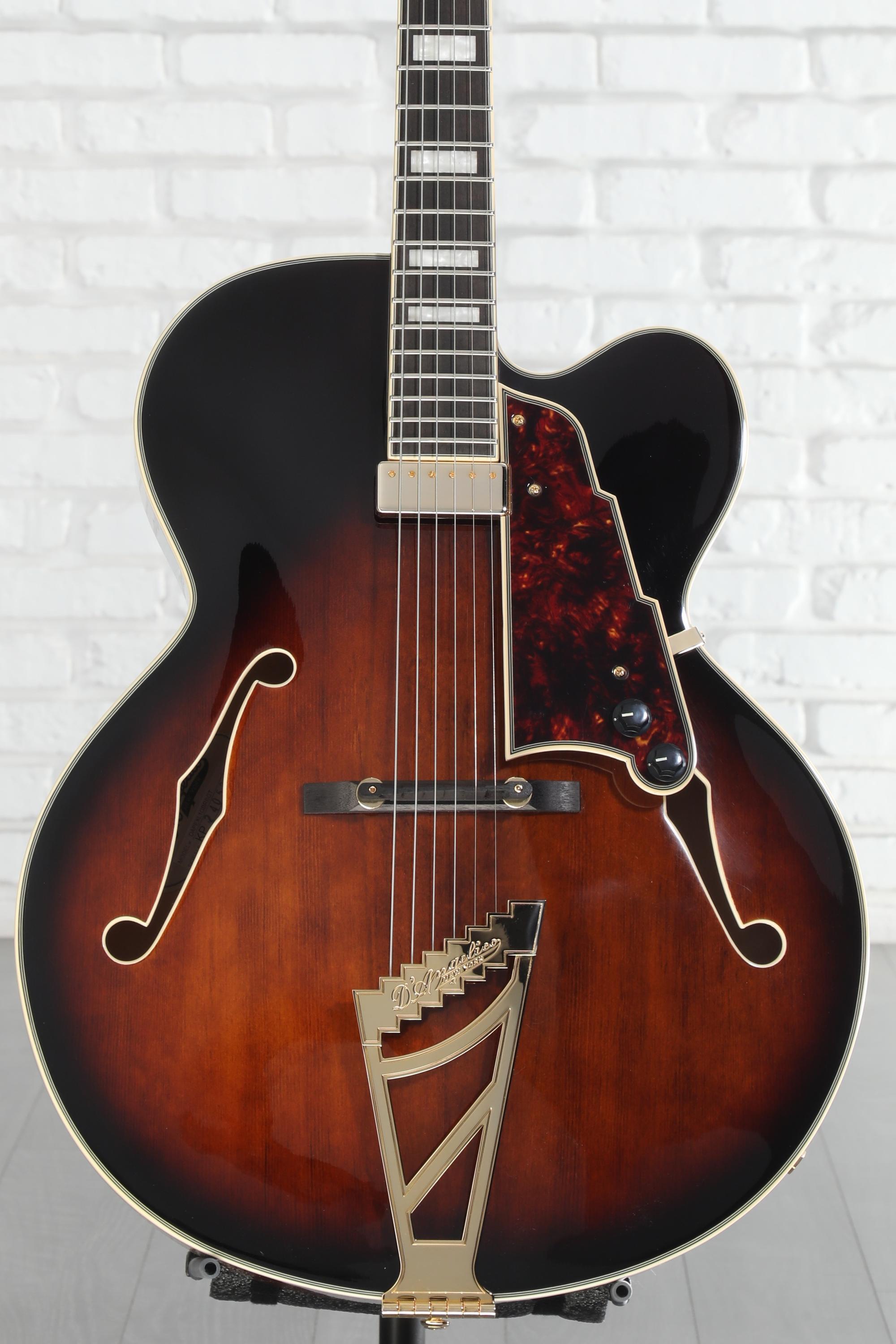 D'Angelico Premier EXL-1 Hollowbody Electric Guitar - Brown Burst