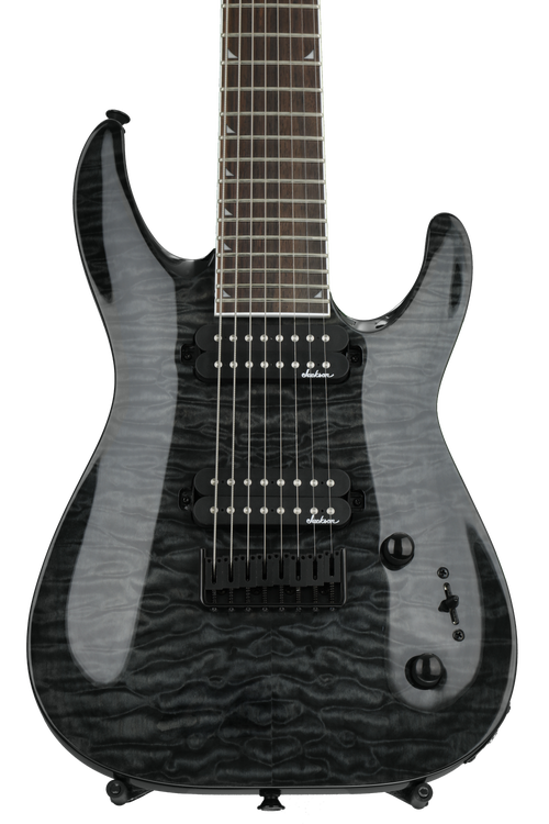 Jackson Dinky Arch Top JS32-8Q DKA HT - Transparent Black | Sweetwater