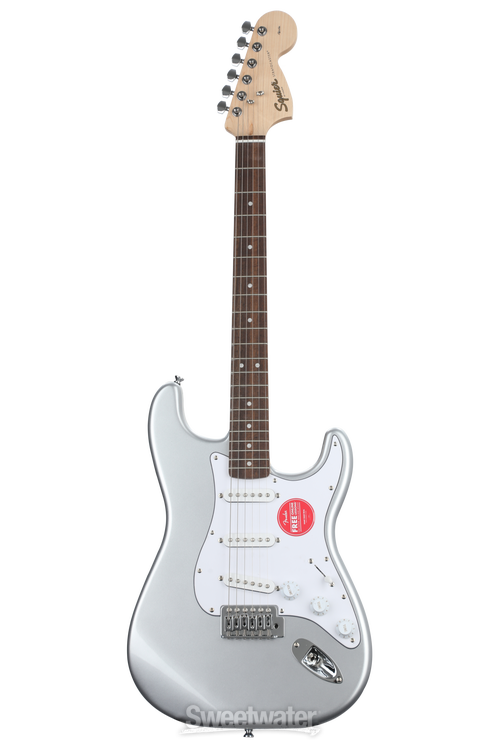 Squier Affinity Series Stratocaster - Slick Silver with Squier Affinity Series Stratocaster - Slick Silver with