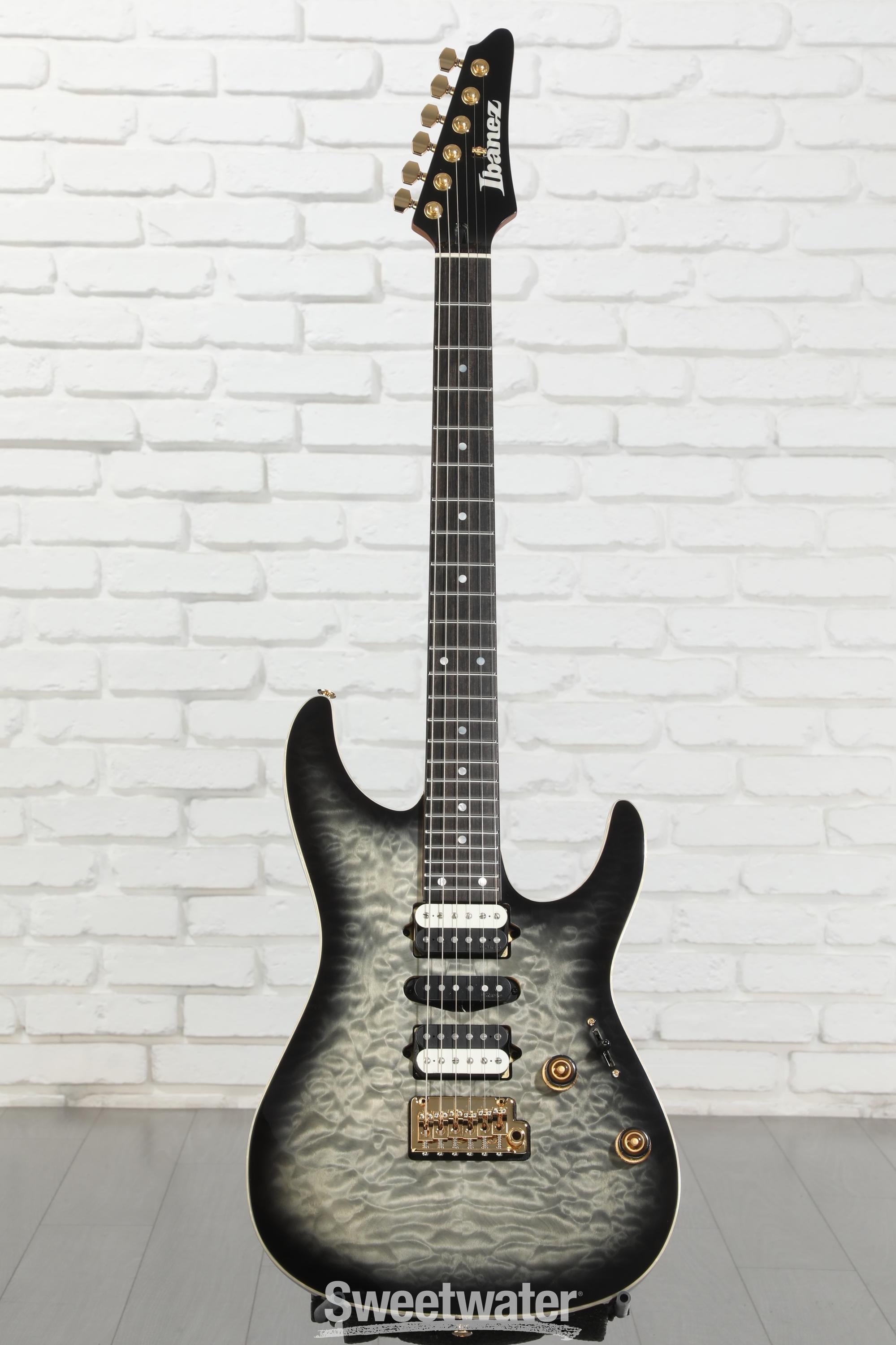 Ibanez Premium AZ47P1QM Electric Guitar - Black Ice Burst | Sweetwater
