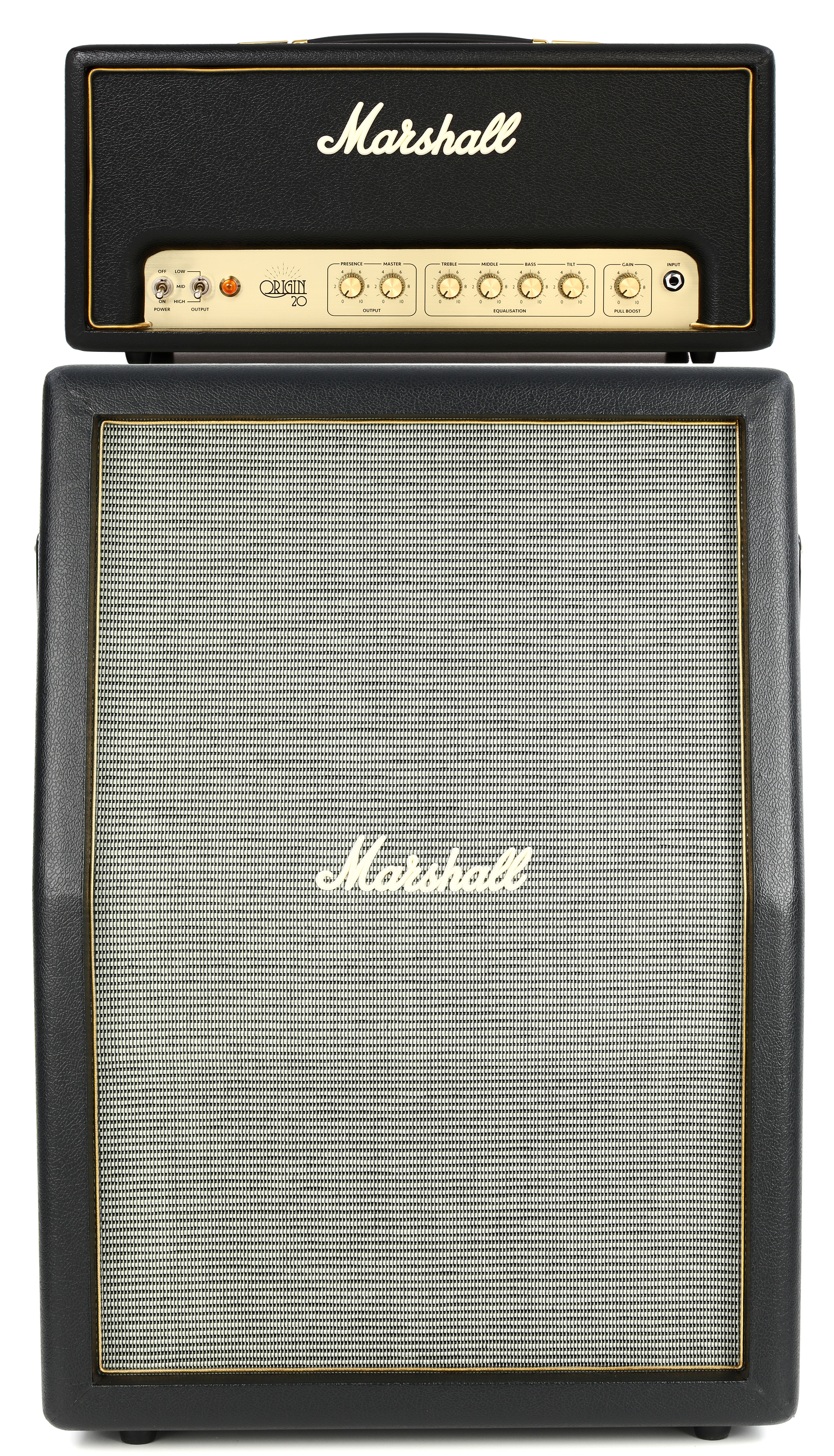 Marshall ORI20H Origin 20-watt Tube Head and ORI212A Origin 160-watt 2x12' Vertical Extension Cabinet