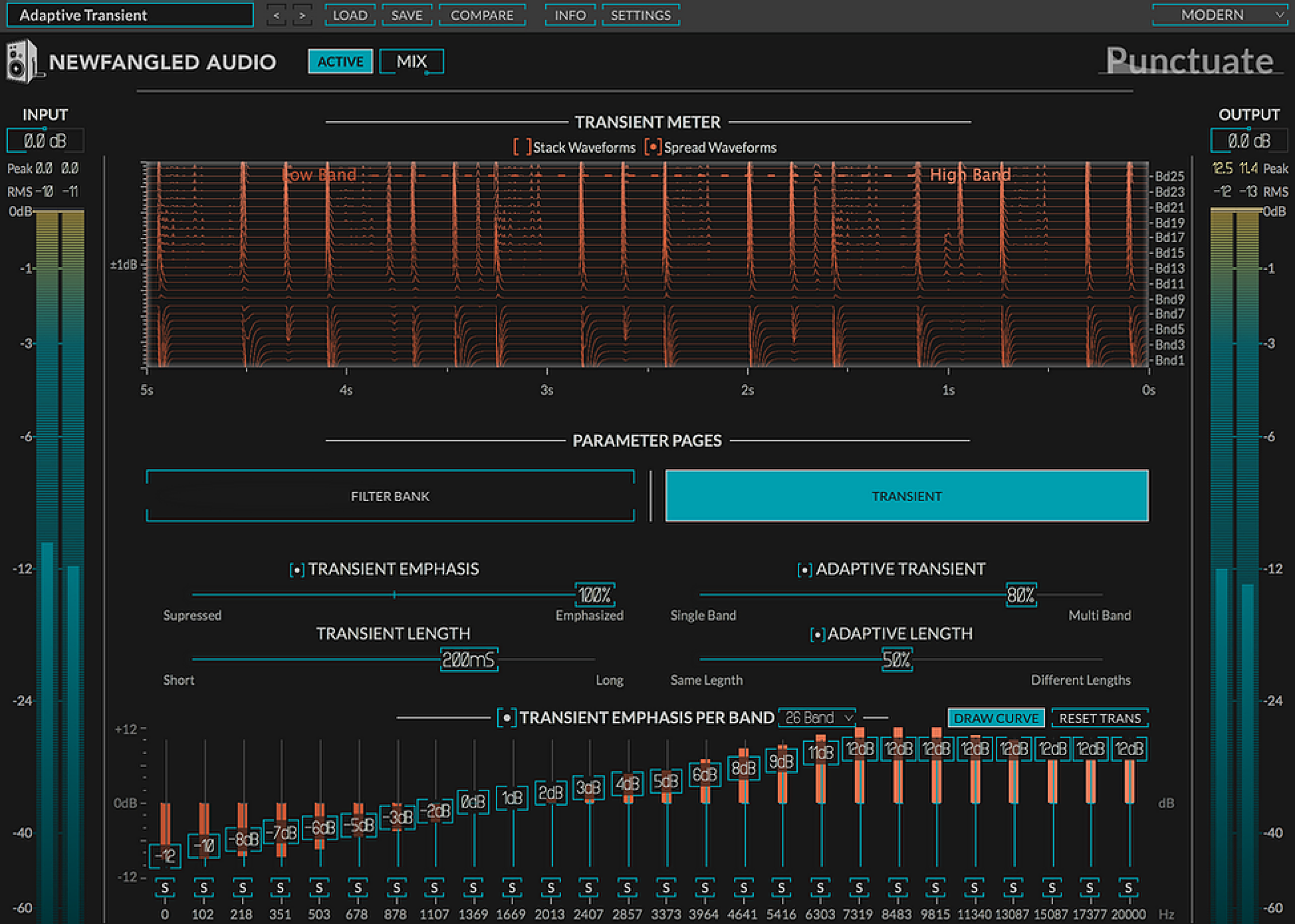 Newfangled Audio Punctuate Transient Shaper Plug-in | Sweetwater