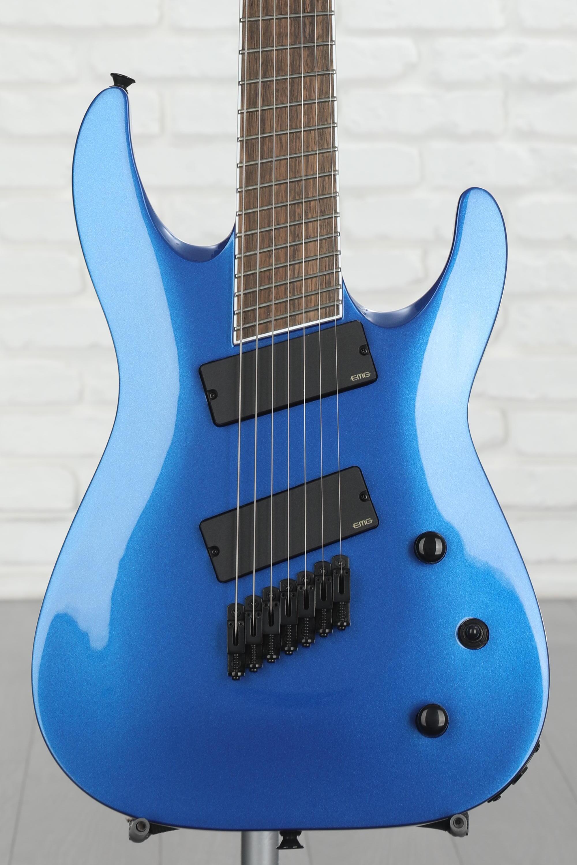 Jackson X Series Soloist Arch Top SLAT7 Multi-Scale - Metallic Blue |  Sweetwater