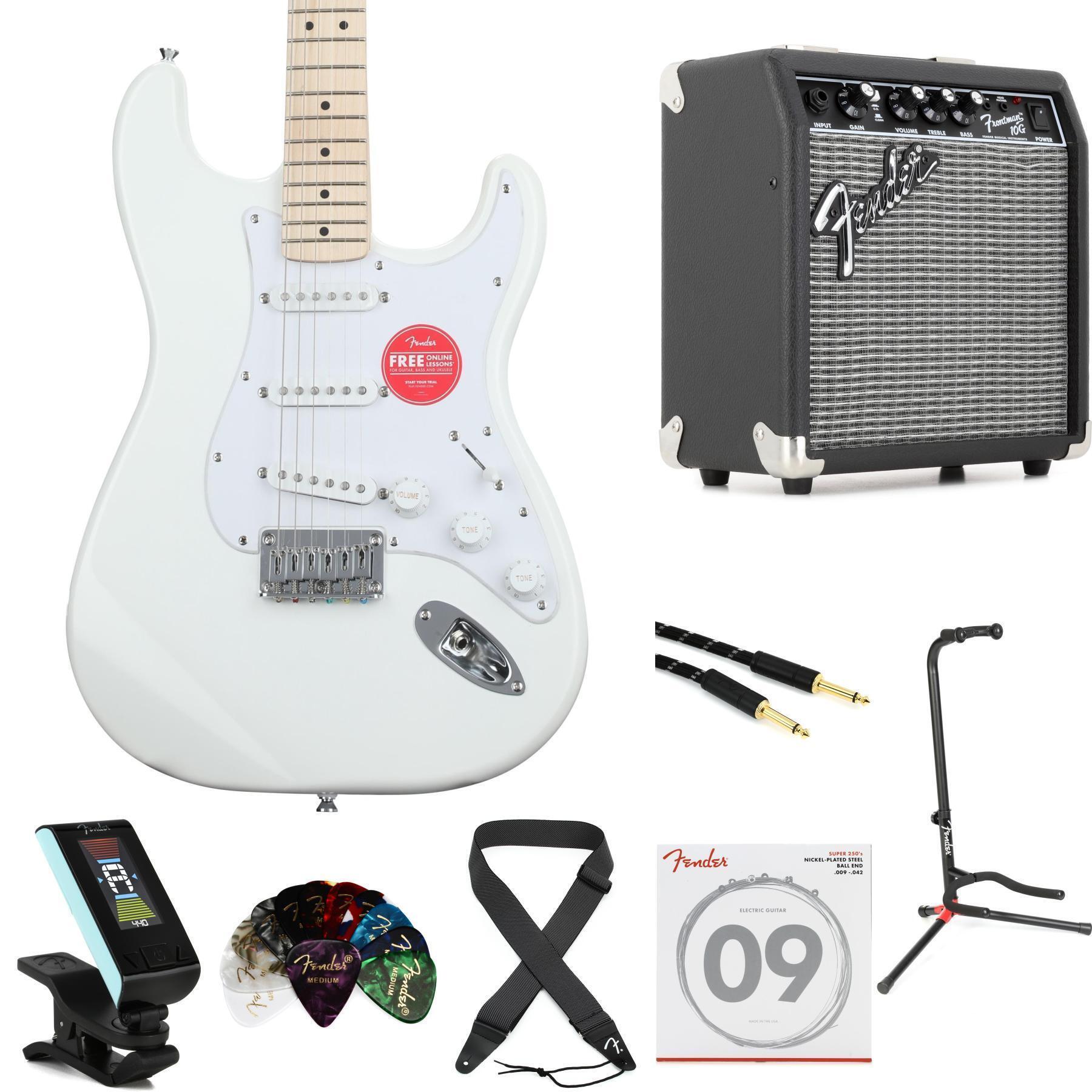 Squier Sonic Stratocaster HT Electric Guitar with Frontman 10G 1x6