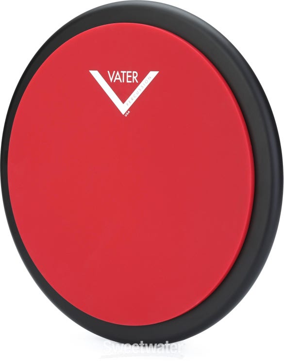 Vater Chop Builder Practice Pad - 12 inches, Red