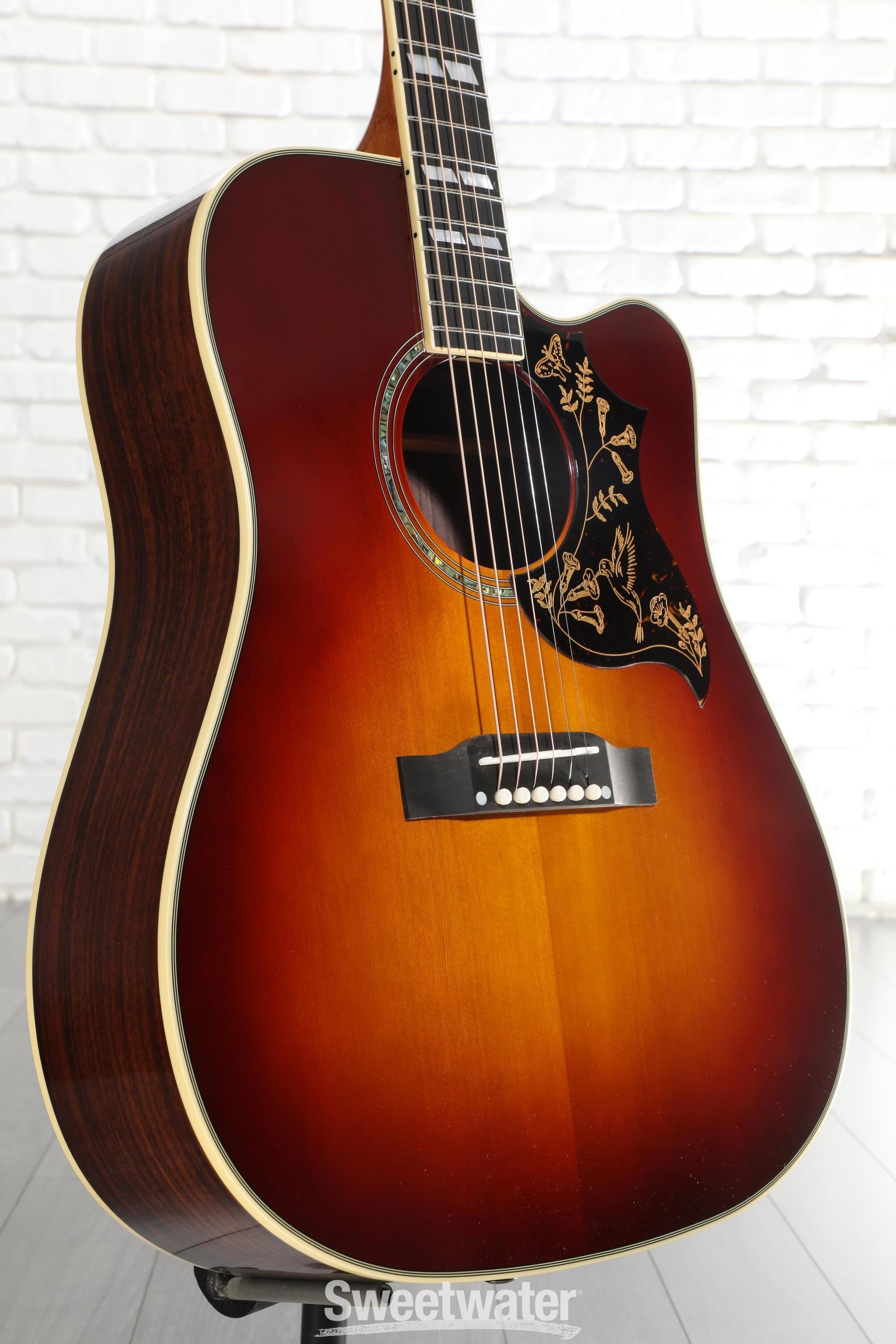 Photo of Epiphone Hummingbird Deluxe EC Acoustic-electric Guitar - Autumn Burst