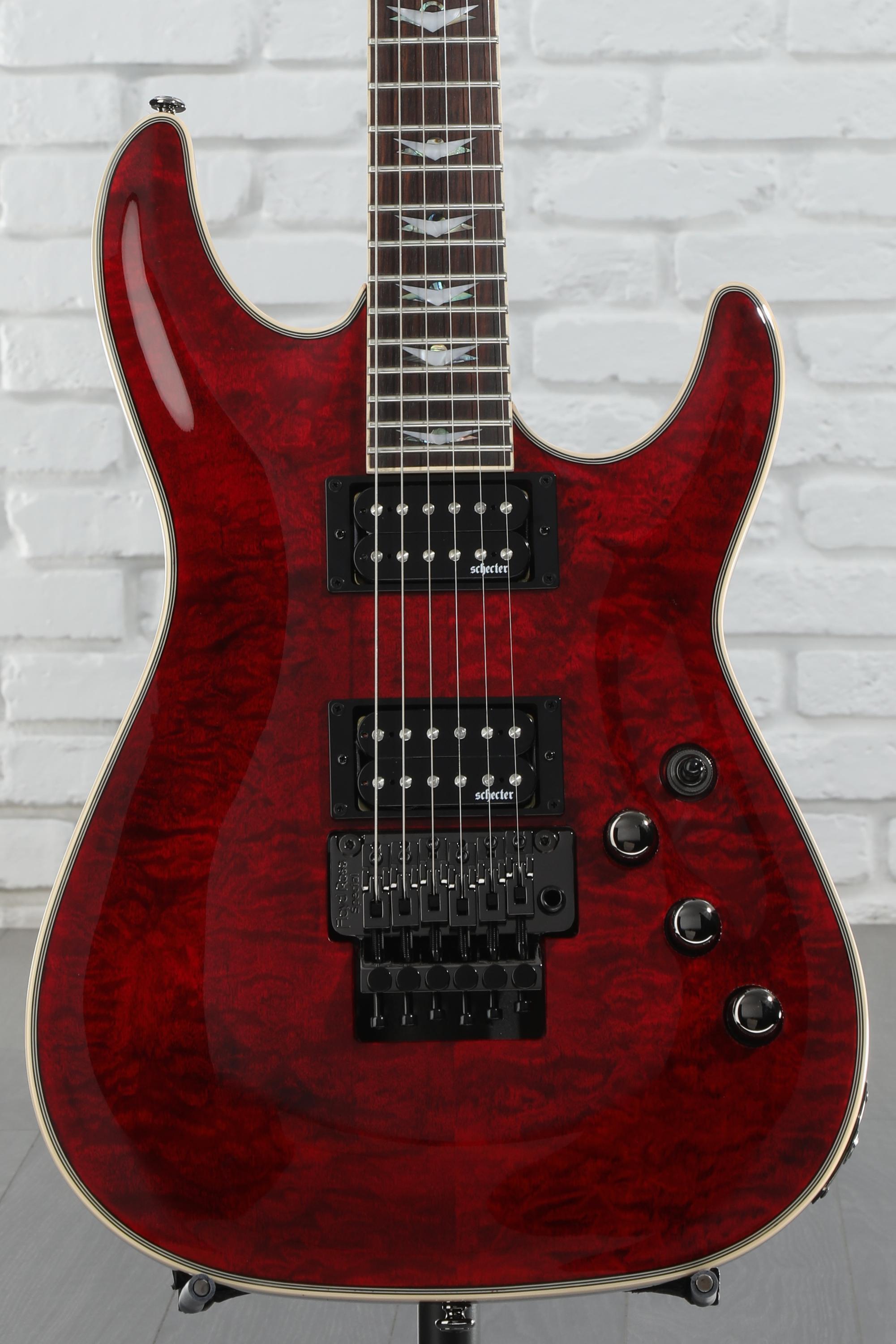 完璧 Schecter Omen Cherry Black - Guitar Electric FR Extreme-6 ギター