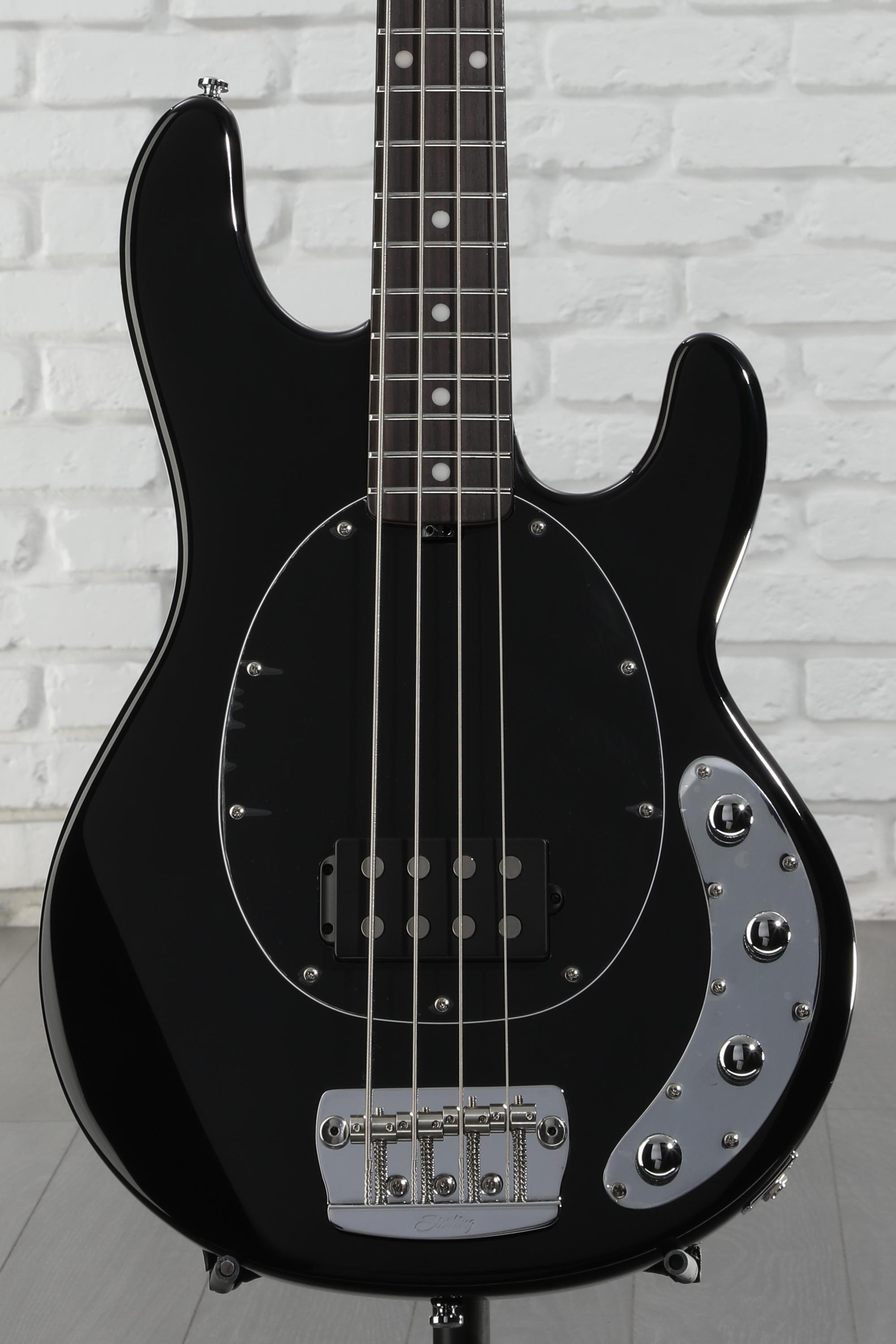 ベース Sterling by MUSIC MAN RAY34 LH Black Sterling by Music Man Ray34 Electric Bass Guitar | zZounds