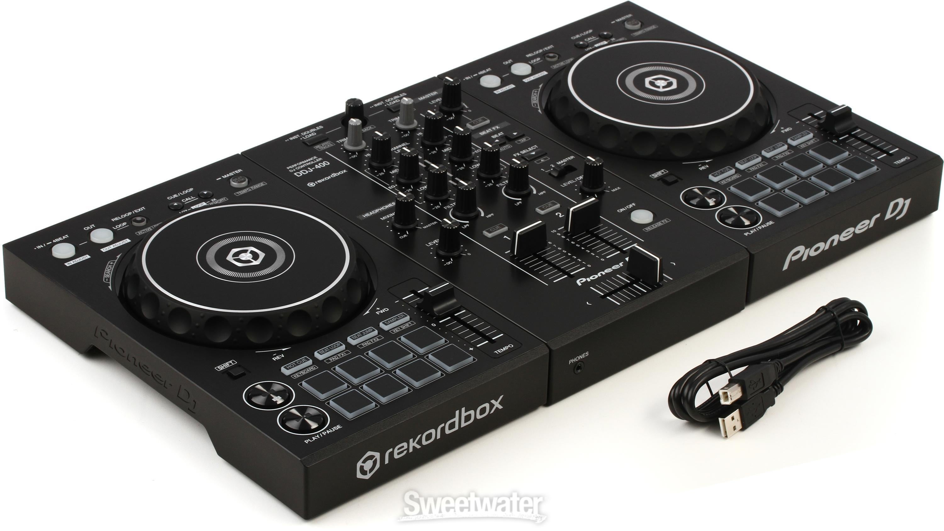 Pioneer DJ DDJ 2 deck Rekordbox DJ Controller   Sweetwater
