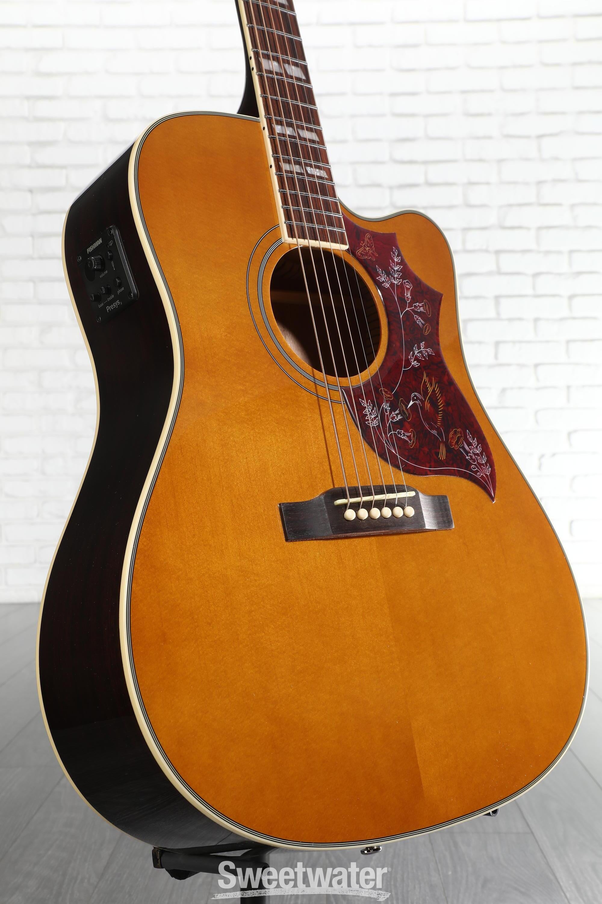 Photo of Epiphone Hummingbird Studio EC Acoustic-electric Guitar - Antique Natural