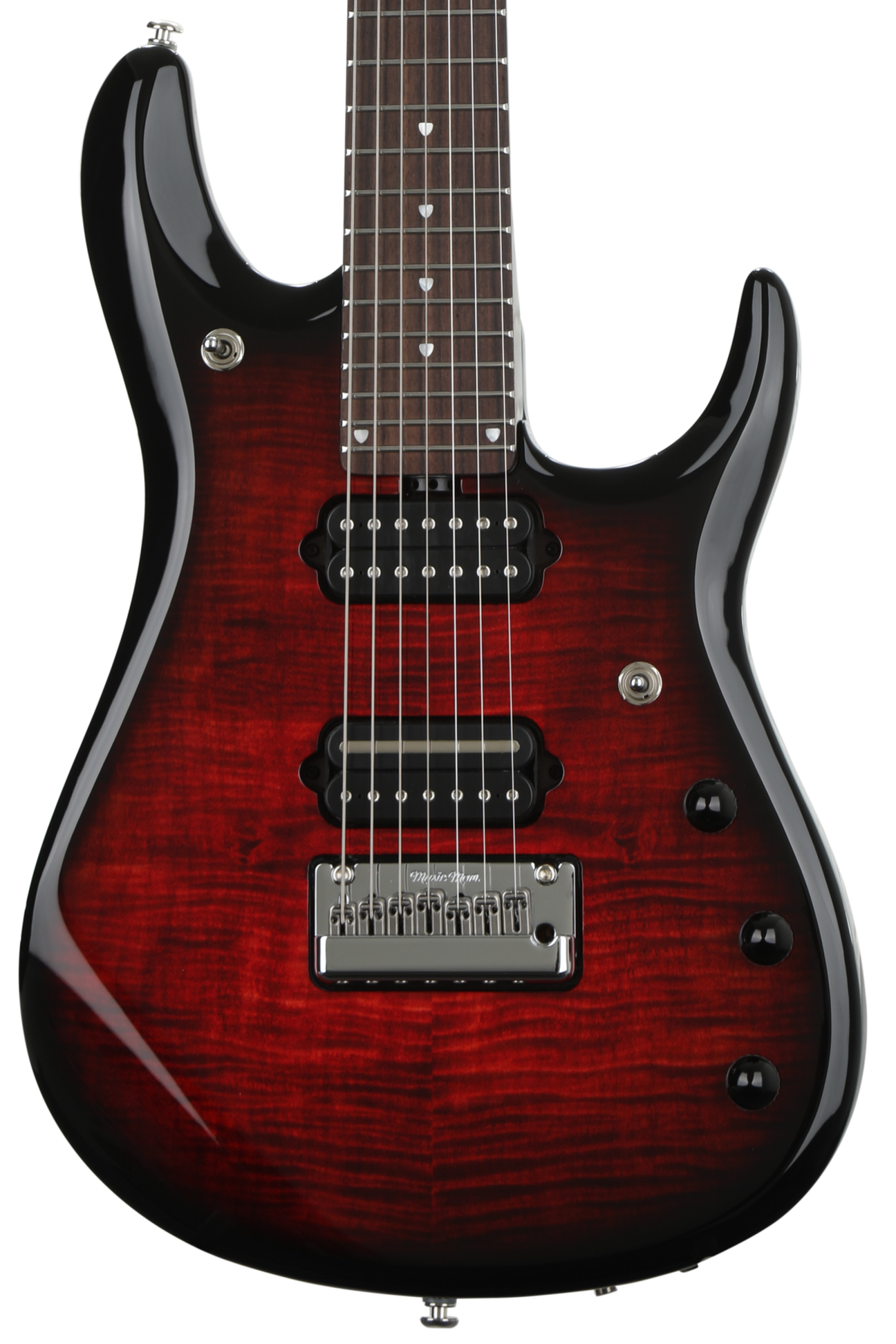 Ernie Ball Music Man BFR John Petrucci 7 - Ruby Flame | Sweetwater