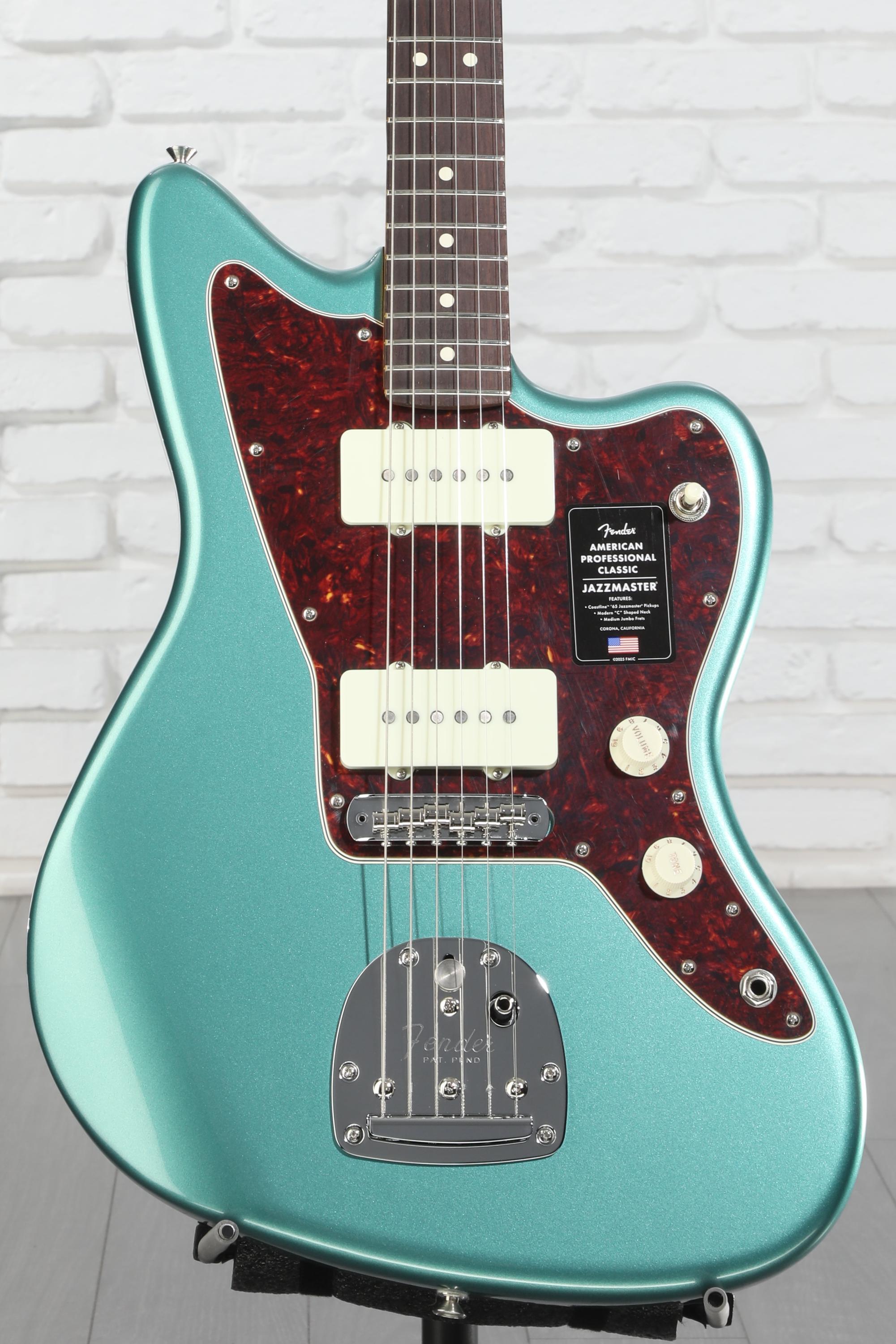 ギター Fender American Professional Jazzmaster Fender American Pro Jazzmaster RW Olympic White w/ Black Pickguard