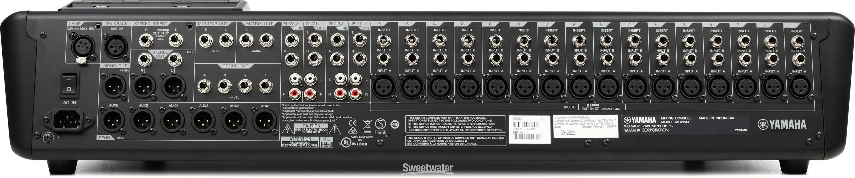 Yamaha MGP24X 24-channel Mixer with Effects | Sweetwater