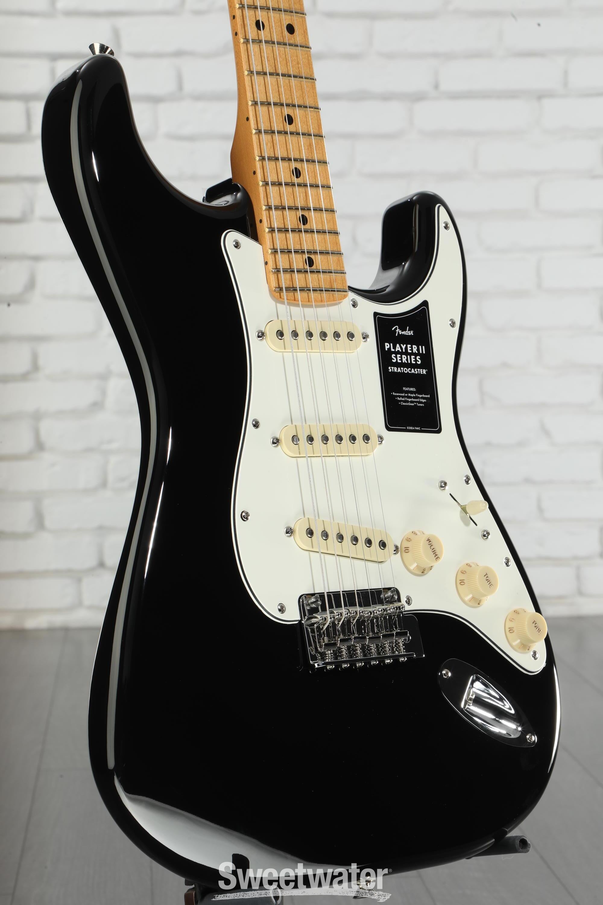 Fender Player II Stratocaster Electric Guitar - Black with