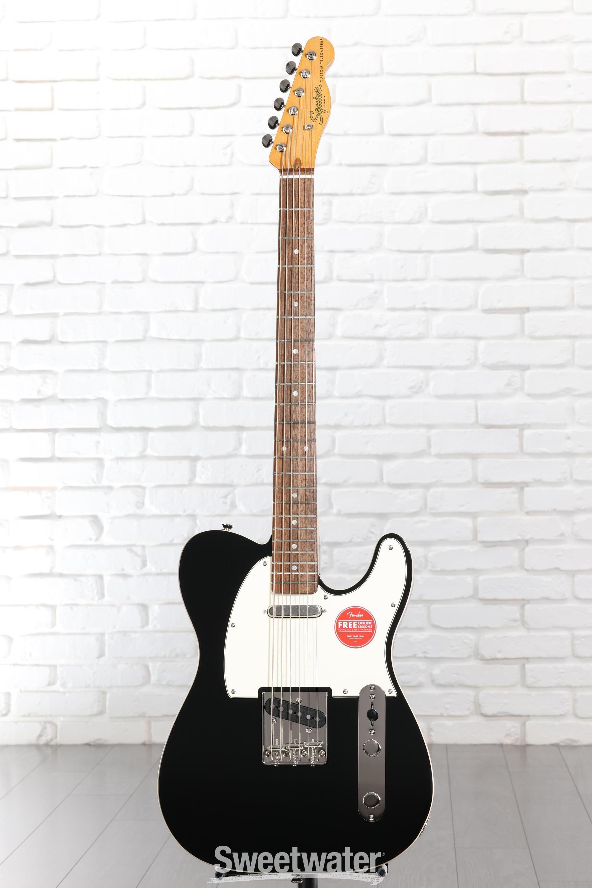Squier Classic Vibe Baritone Custom Telecaster - Black | Sweetwater